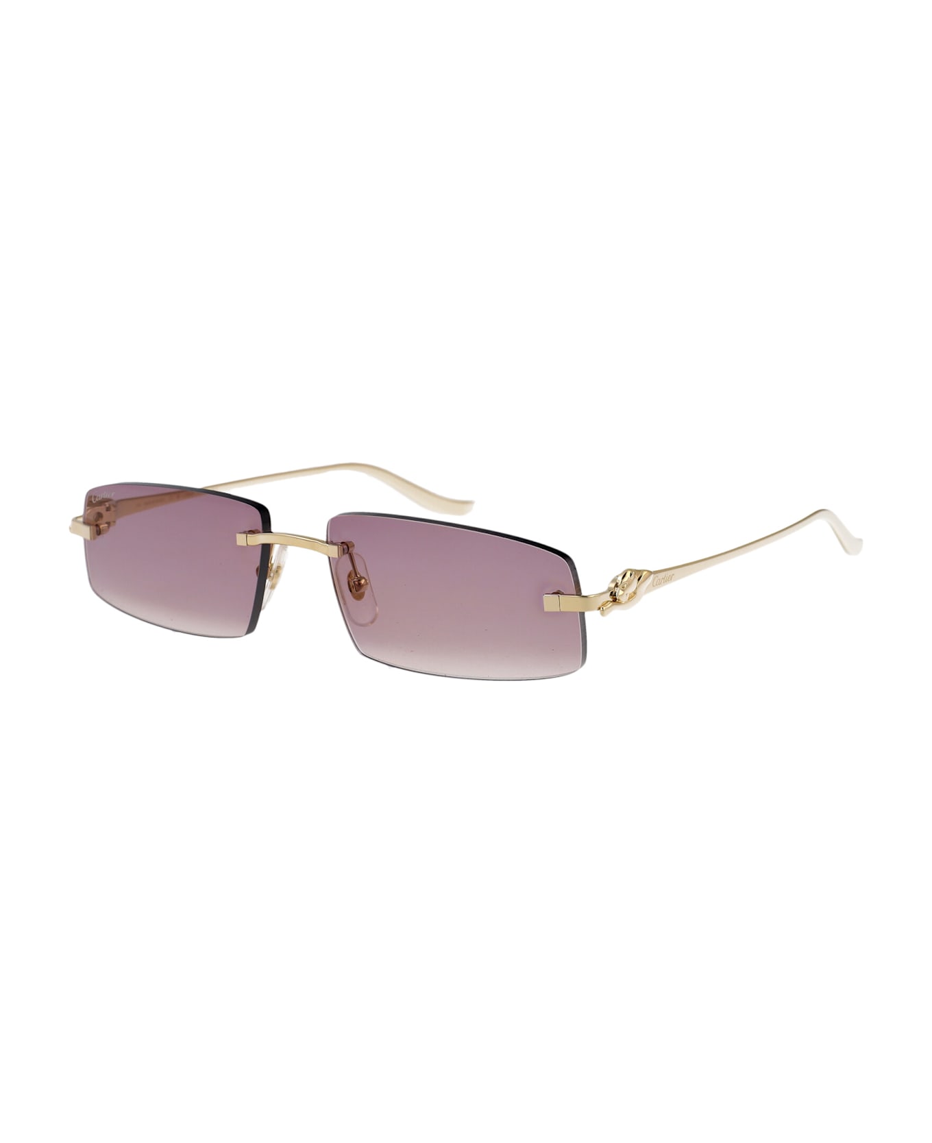 Cartier Eyewear Ct0505s Sunglasses - GOLD GOLD VIOLET