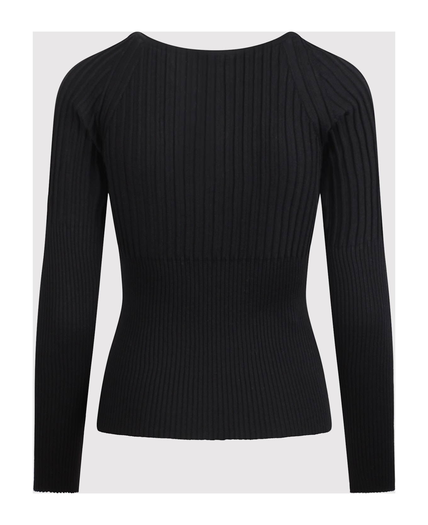 Max Mara Ribbed Knit With Katai Lavallière Collar