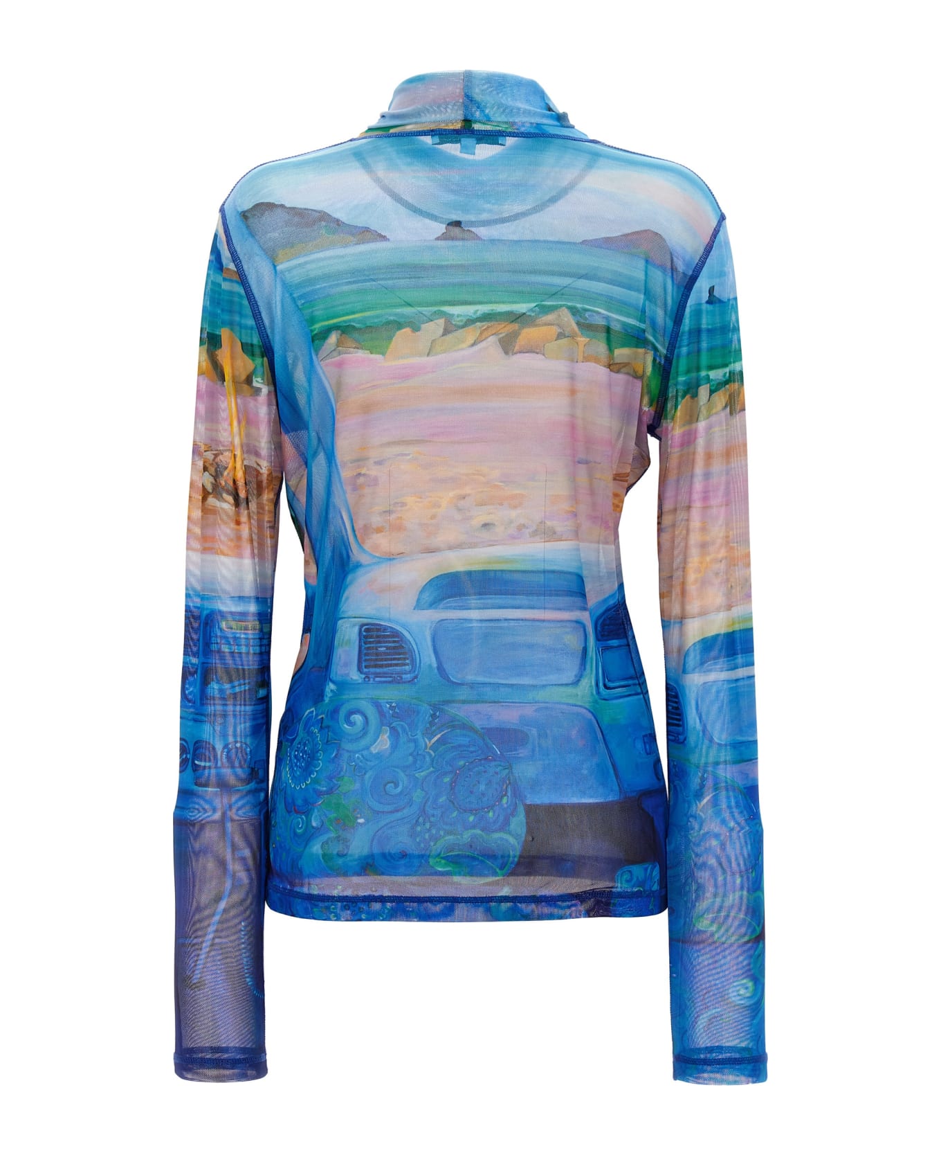 J.W. Anderson Semi-transparent Print Jersey - Multicolor