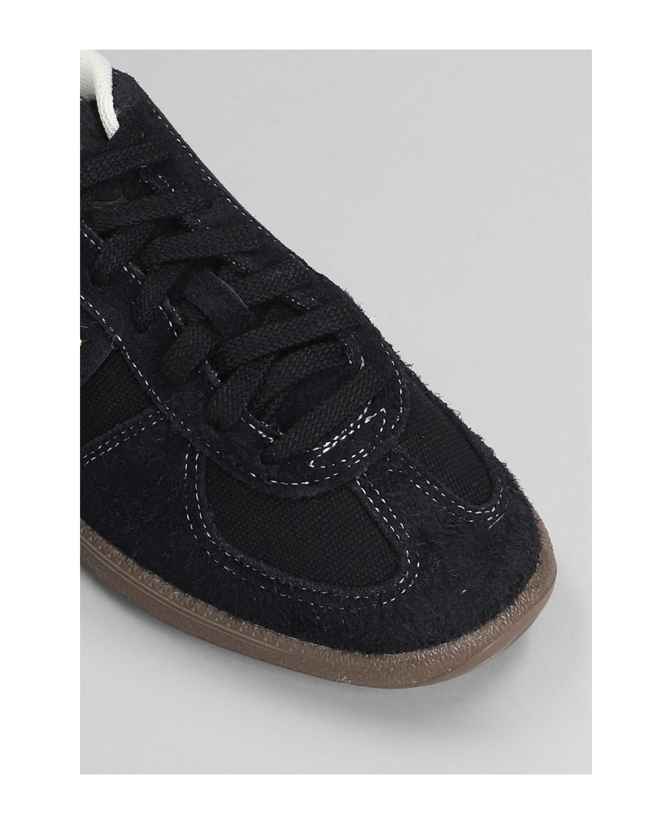 Puma Palermo Sneakers In Black Suede And Fabric - black