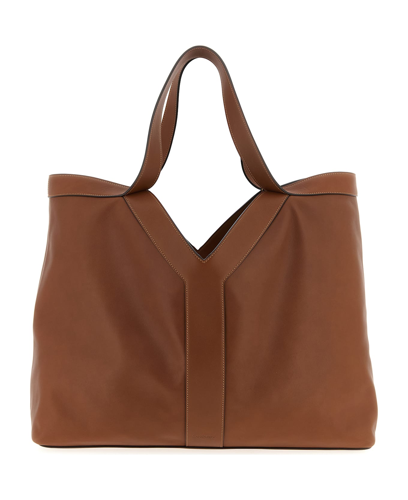 Saint Laurent 
y
 Large Shopping Bag - Brown
