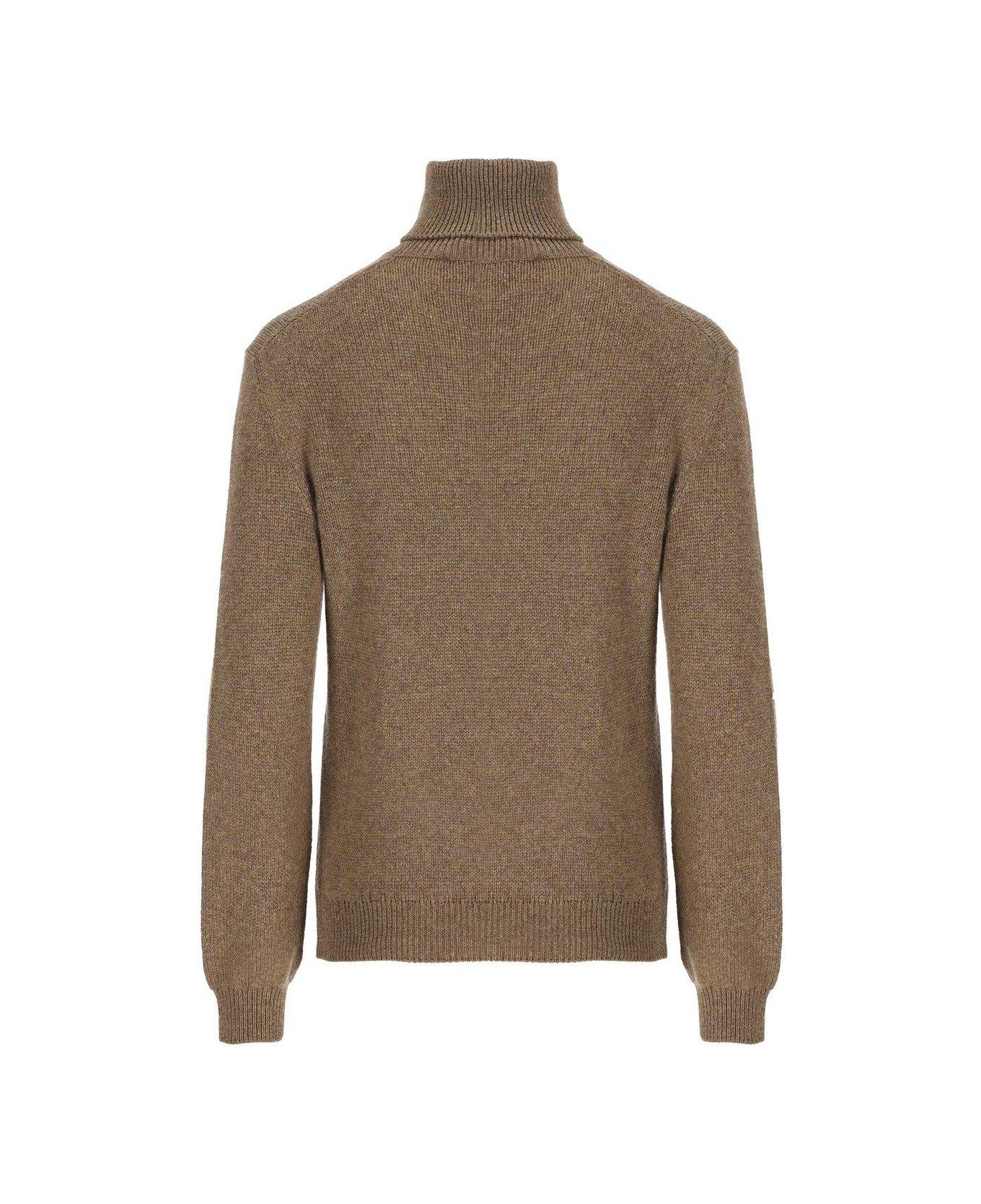 Loro Piana Fobello Turtleneck Jumper - TUNDRA MELANGE