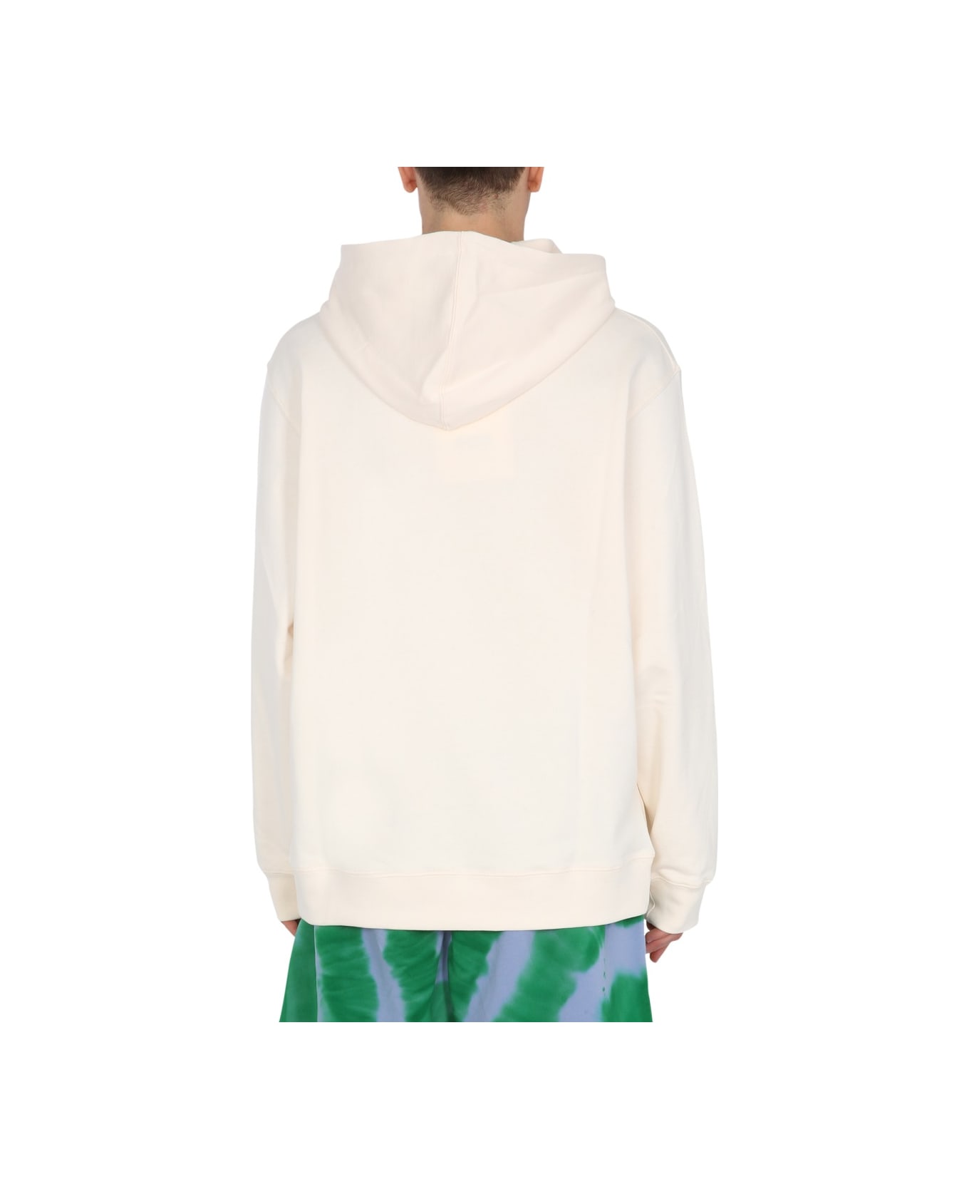 MSGM Fantastic Green Sweatshirt - WHITE