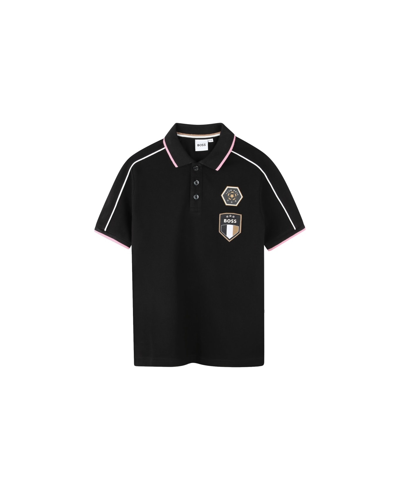 Hugo Boss Short-sleeved Polo Shirt - BLACK