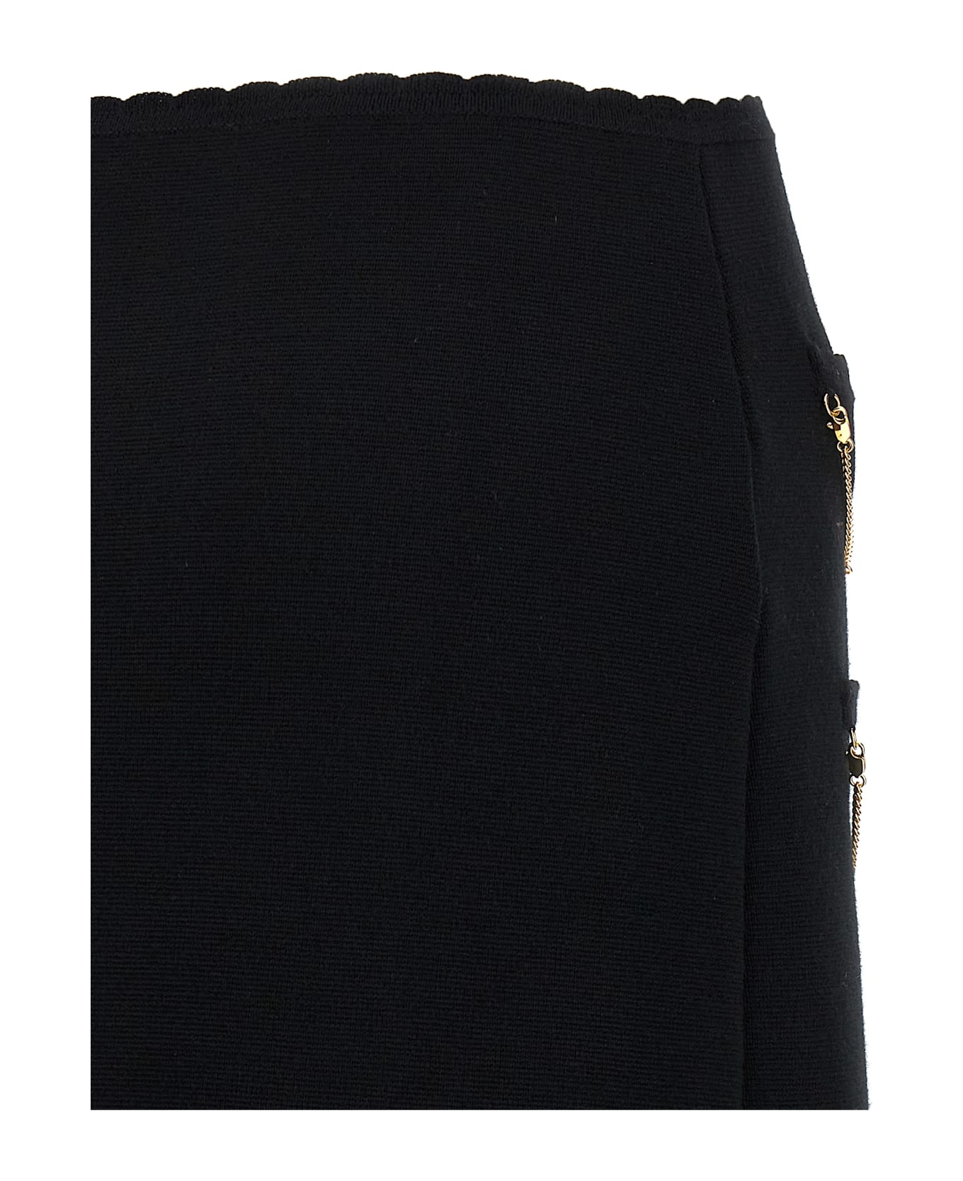 Moschino Chain Skirt - Black  