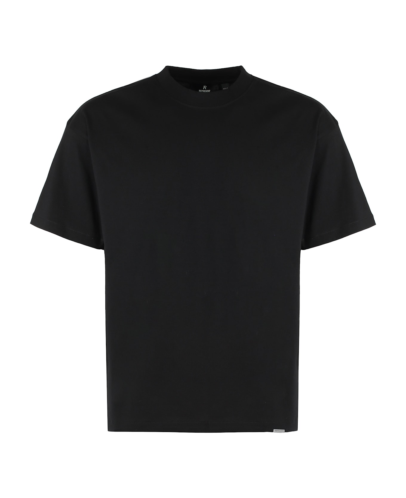 REPRESENT Cotton Crew-neck T-shirt - BLACK