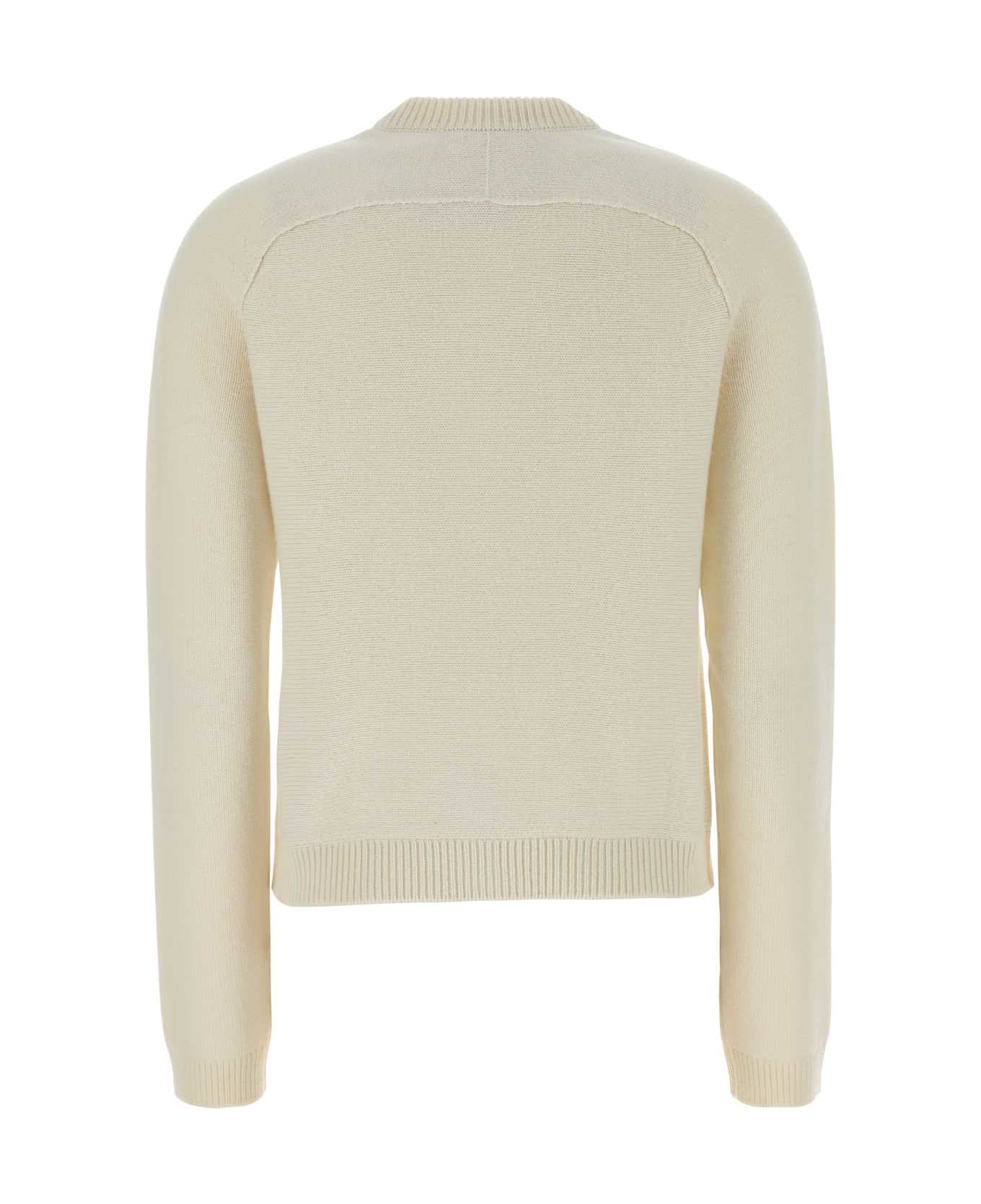 Gucci Ivory Wool Blend Cardigan - WHITEMIX