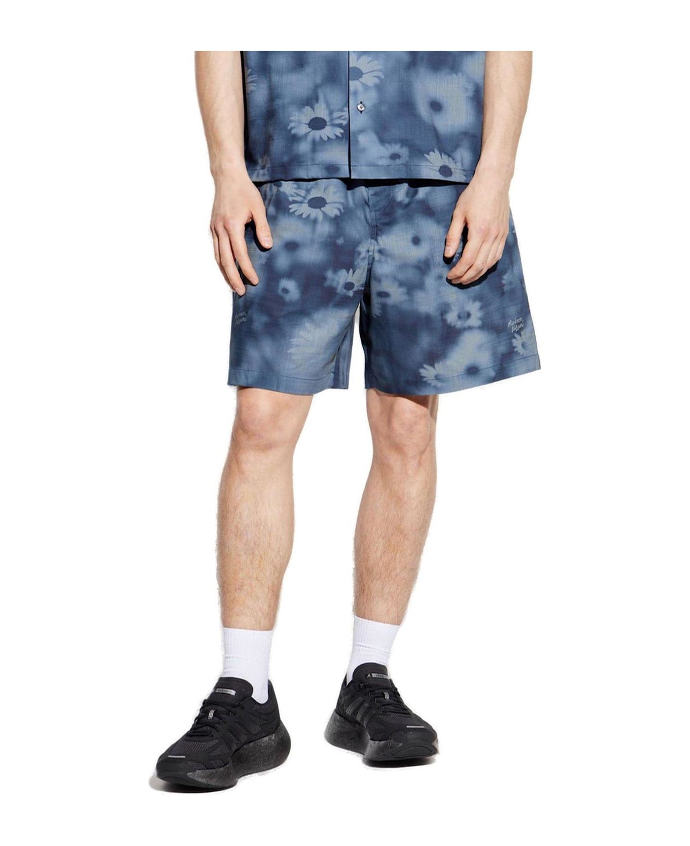Maison Kitsuné Elasticated Shorts - Juniper Berry Print