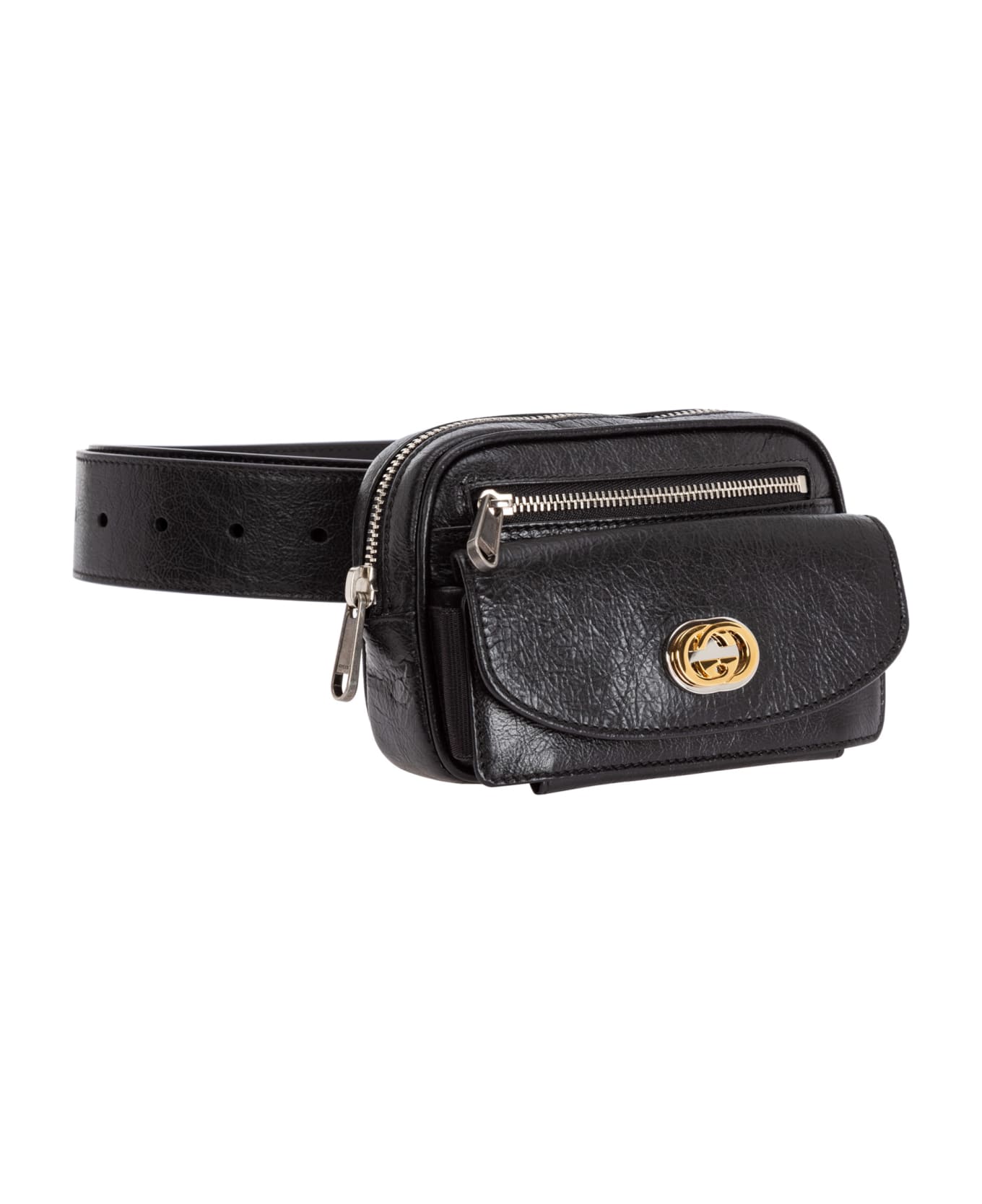 Gucci Leather Belt Bag - Black