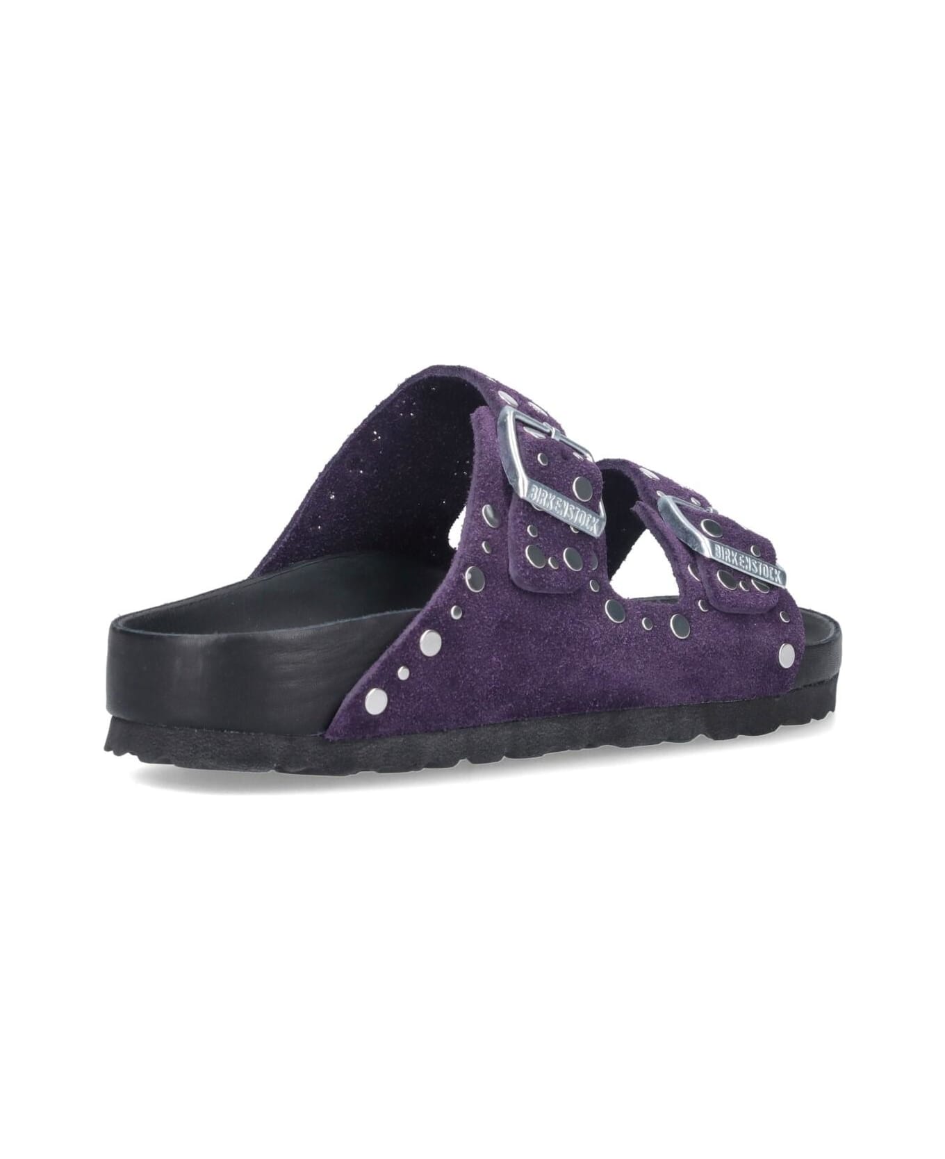 Birkenstock 
arizona Rivet
 Studs Sandals - Purple
