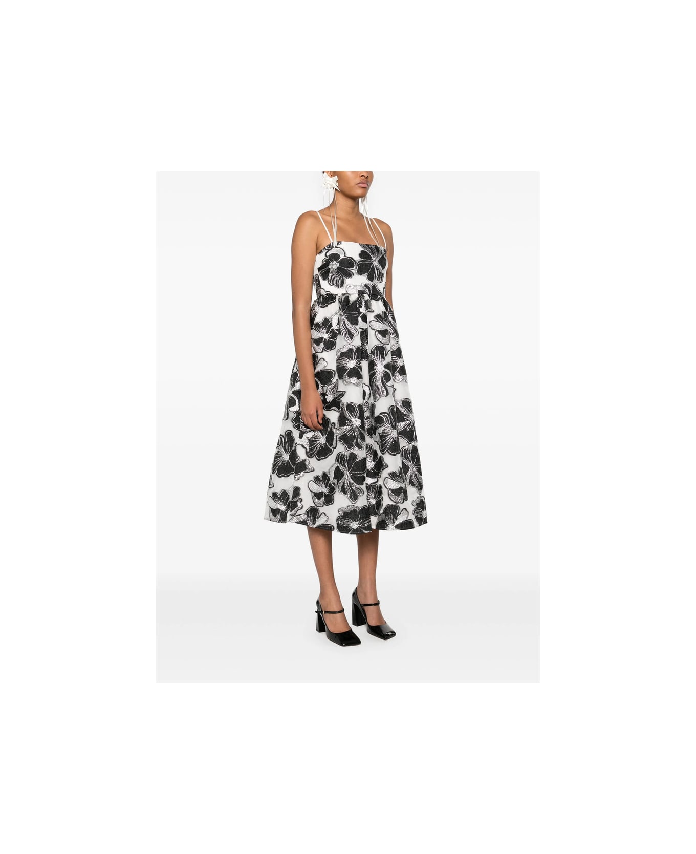 Stine Goya Dress - WHITE/BLACK