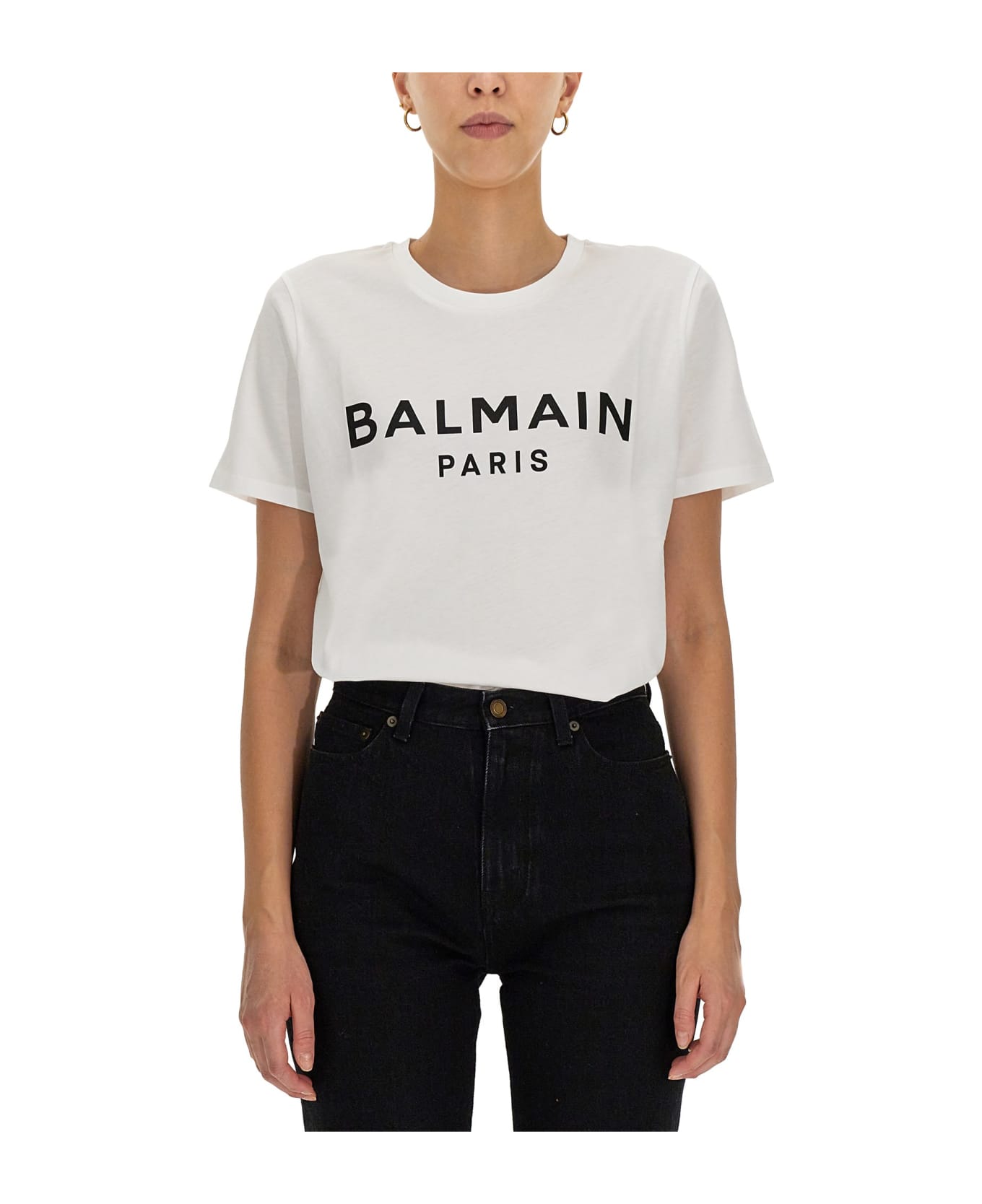 Balmain Logo Print T-shirt