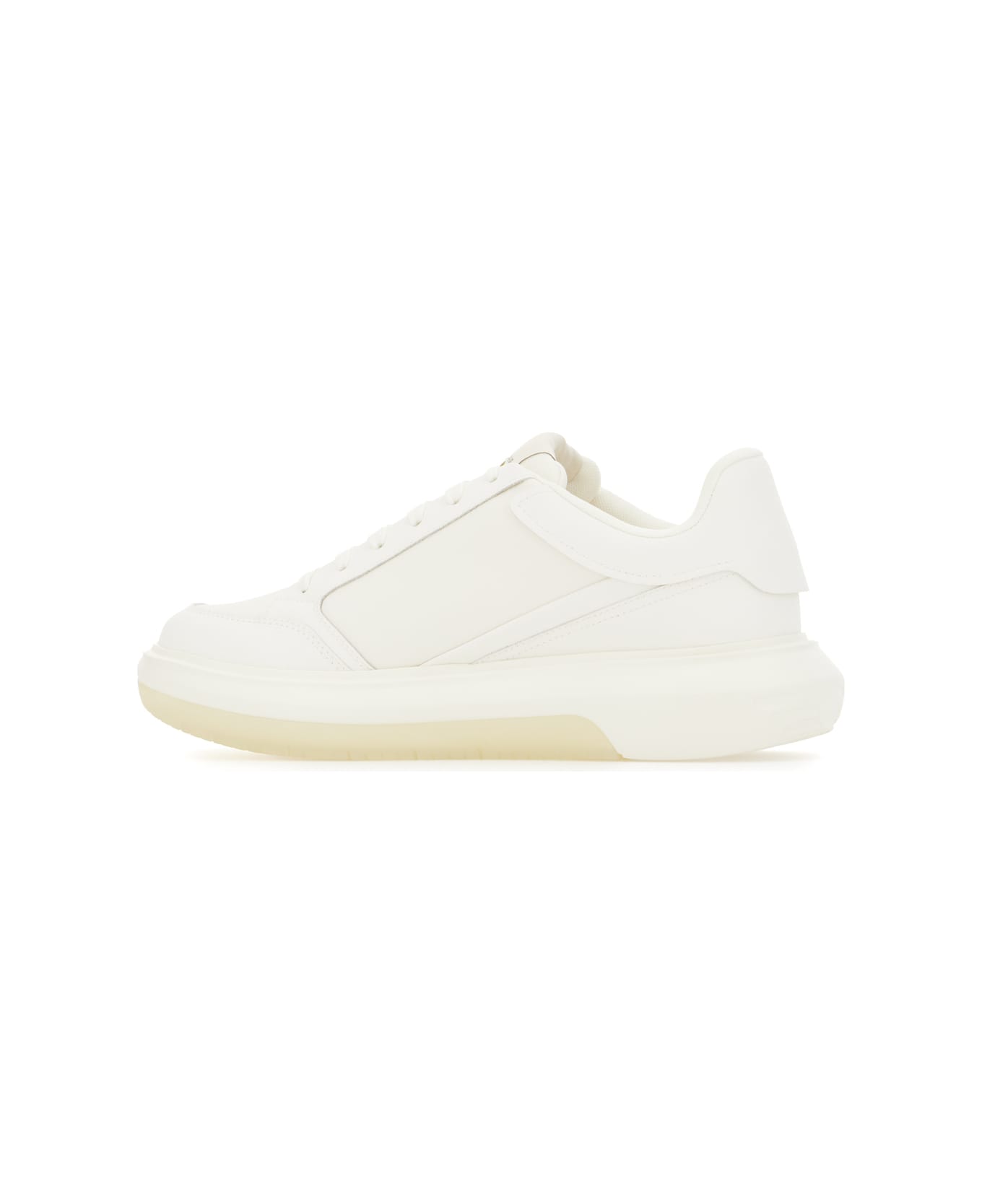 Emporio Armani White Nylon Sneakers - OFFWHITE