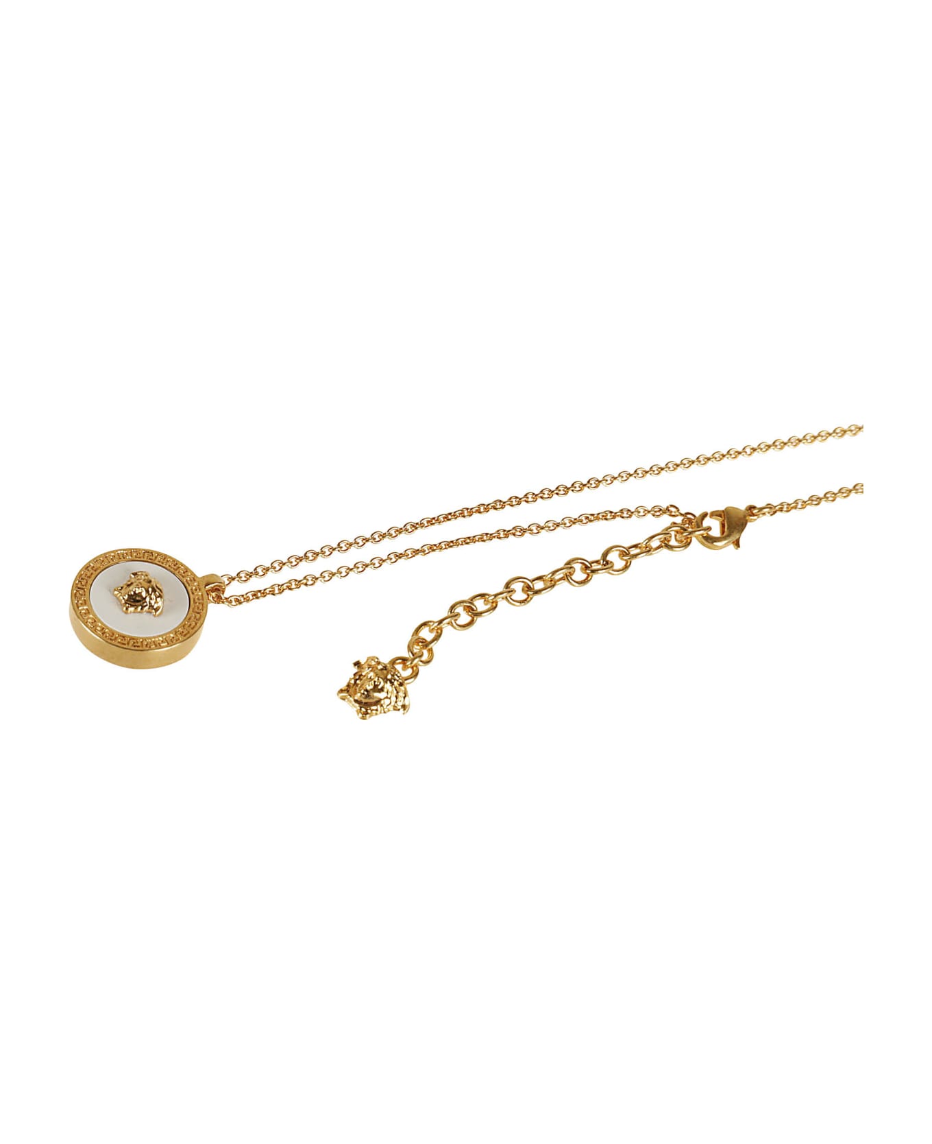 Versace Chain Logo Necklace - Gold