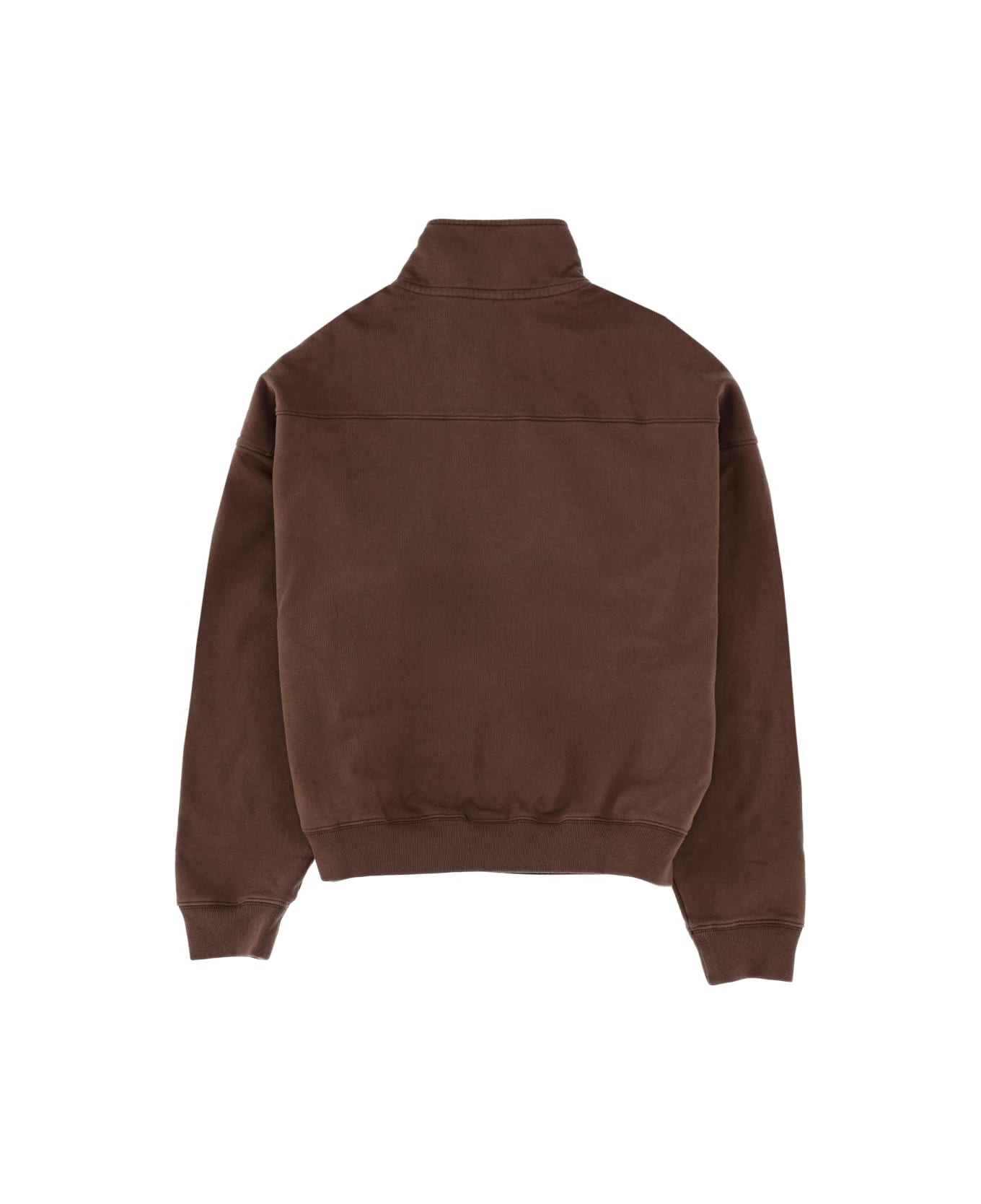 Sporty & Rich Sweatshirt With Logo - BROWN