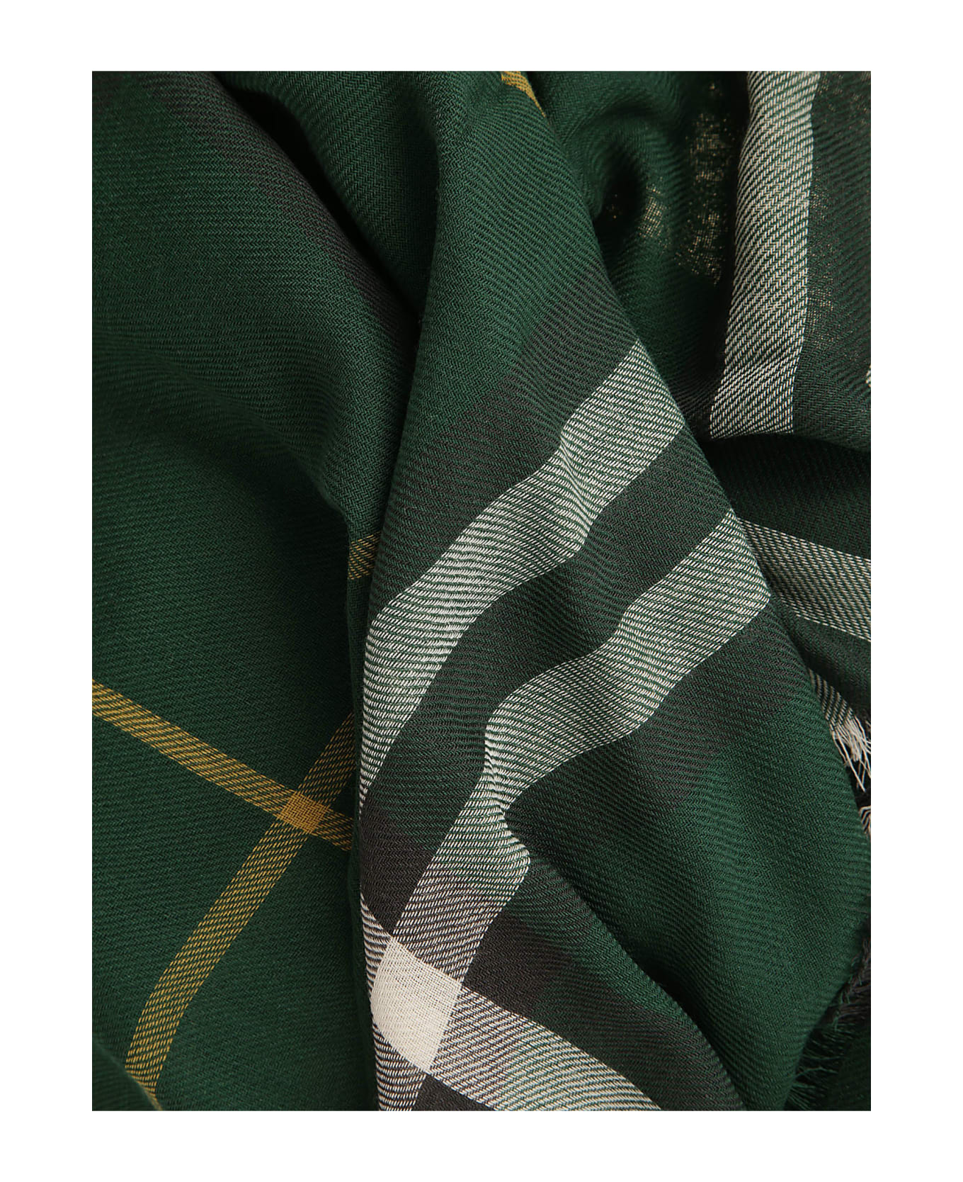Burberry Giant Check Lightweight Scarf - Ivy