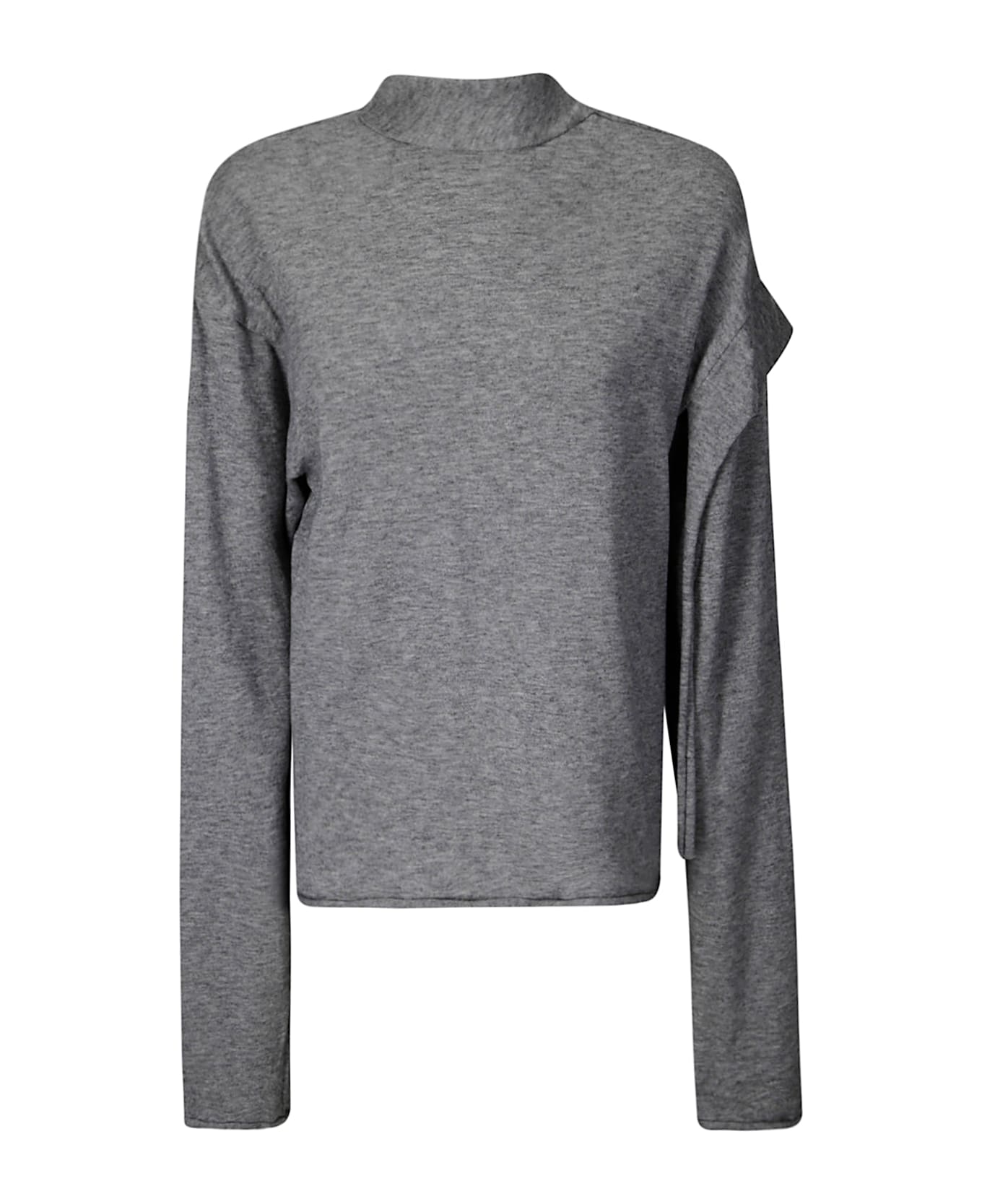 Ottolinger Strap Knit Loose Longsleeve - GREY