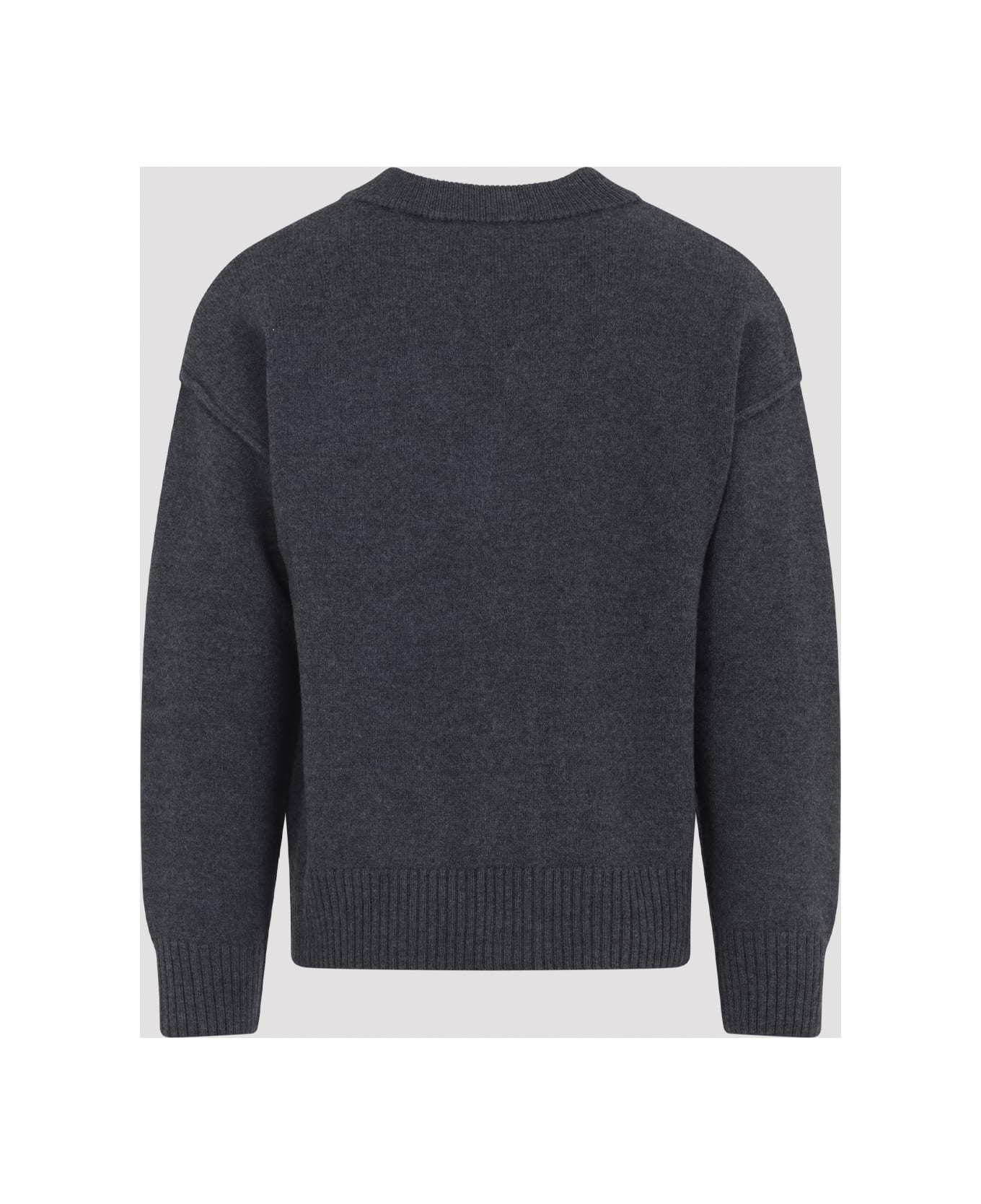 Ami Alexandre Mattiussi Adc Cardigan - Heather Grey Red