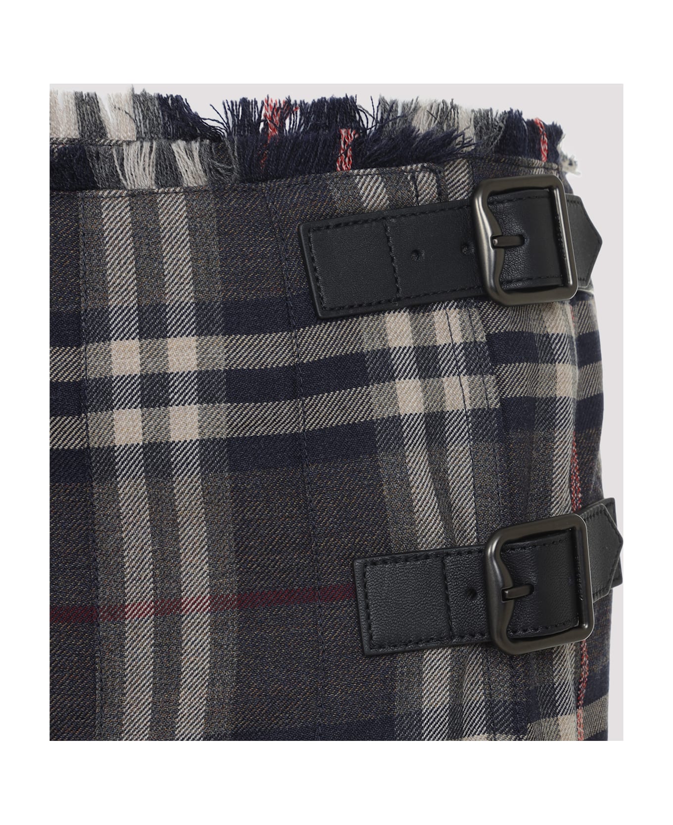 Burberry Check Mini Skirt - Fig Bk Amethyst