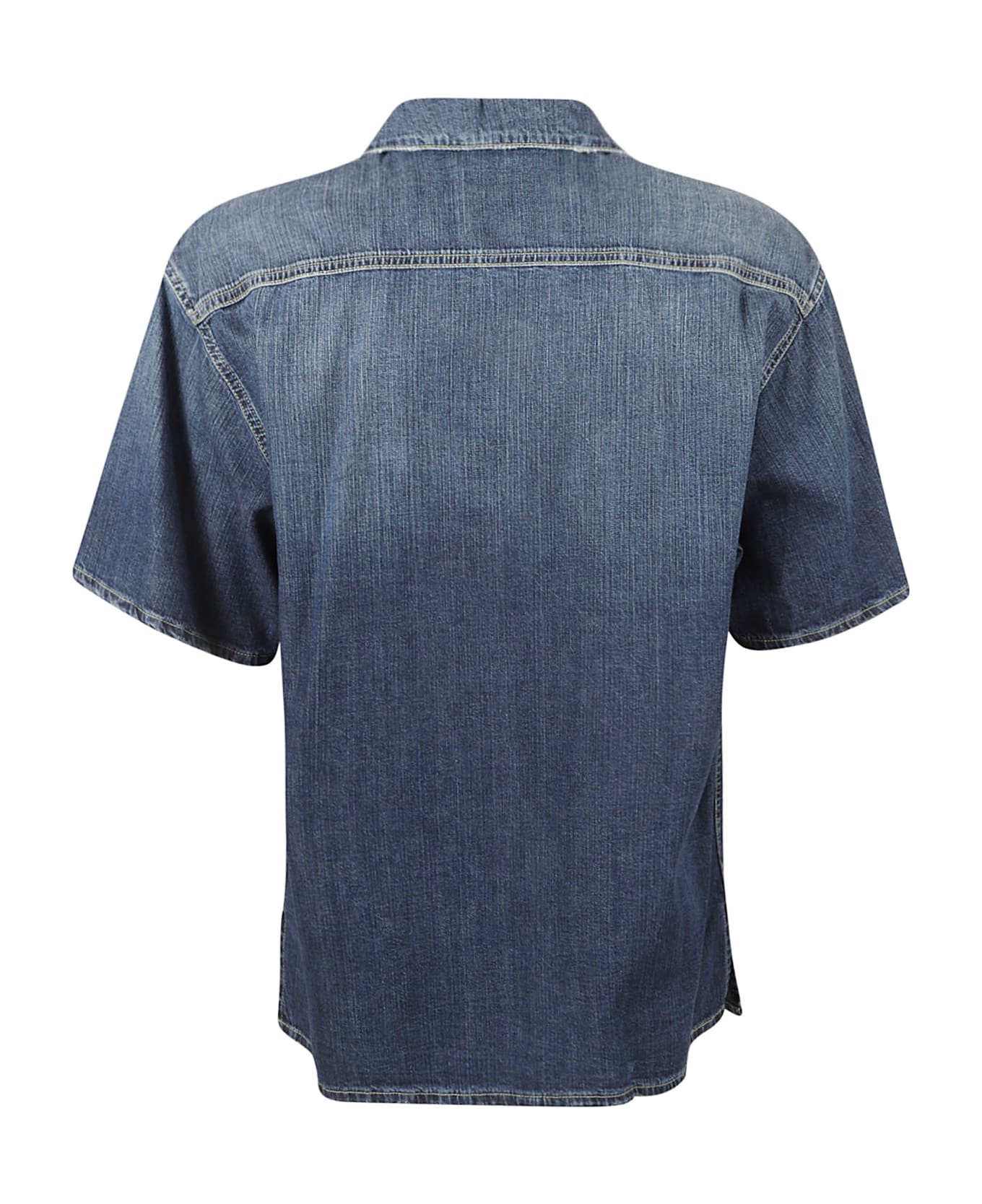 Alexander McQueen Hawaiian Denim Shirt - Blue Washed