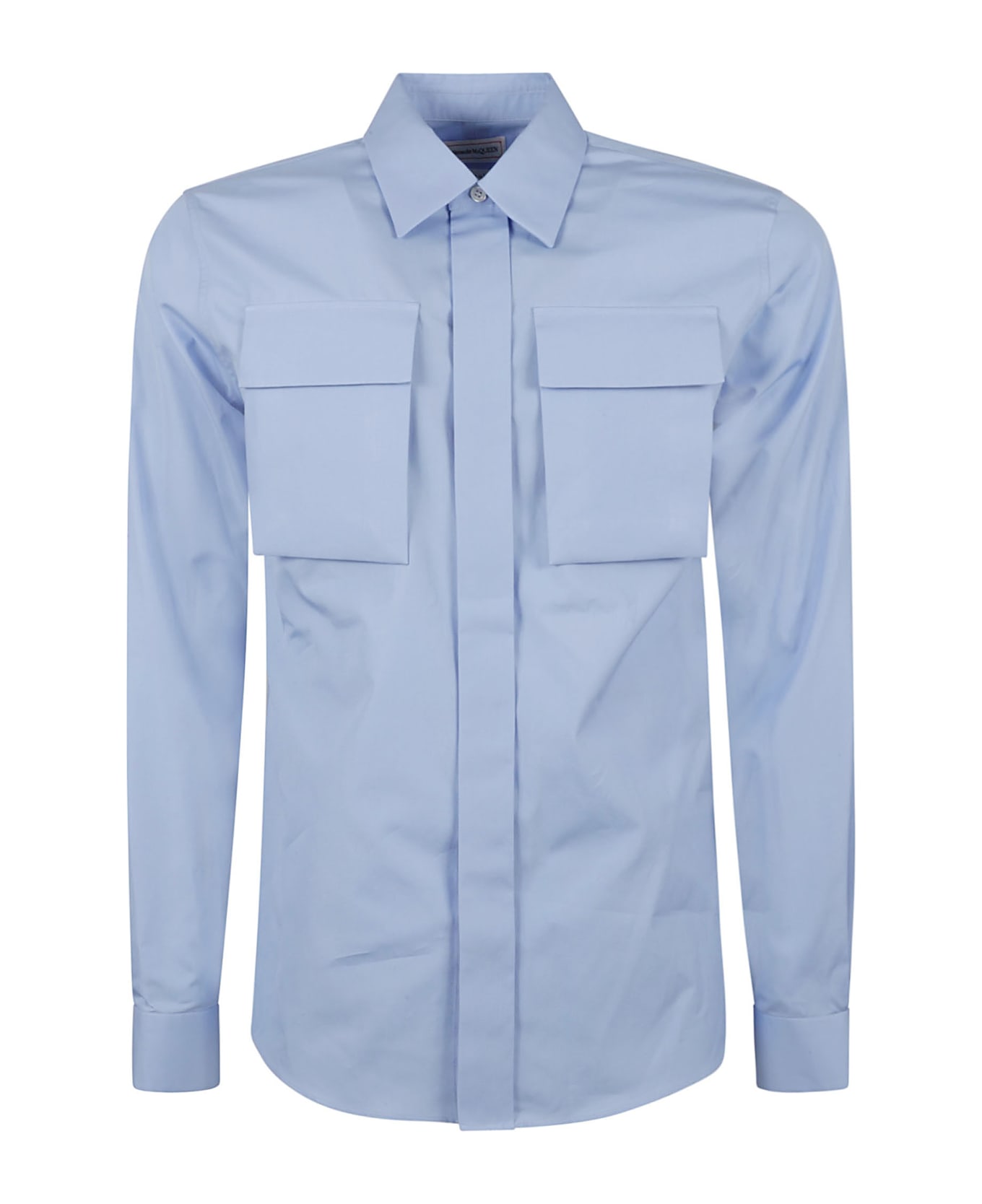 Alexander McQueen High Chest Pocket Shirt - Bluebell
