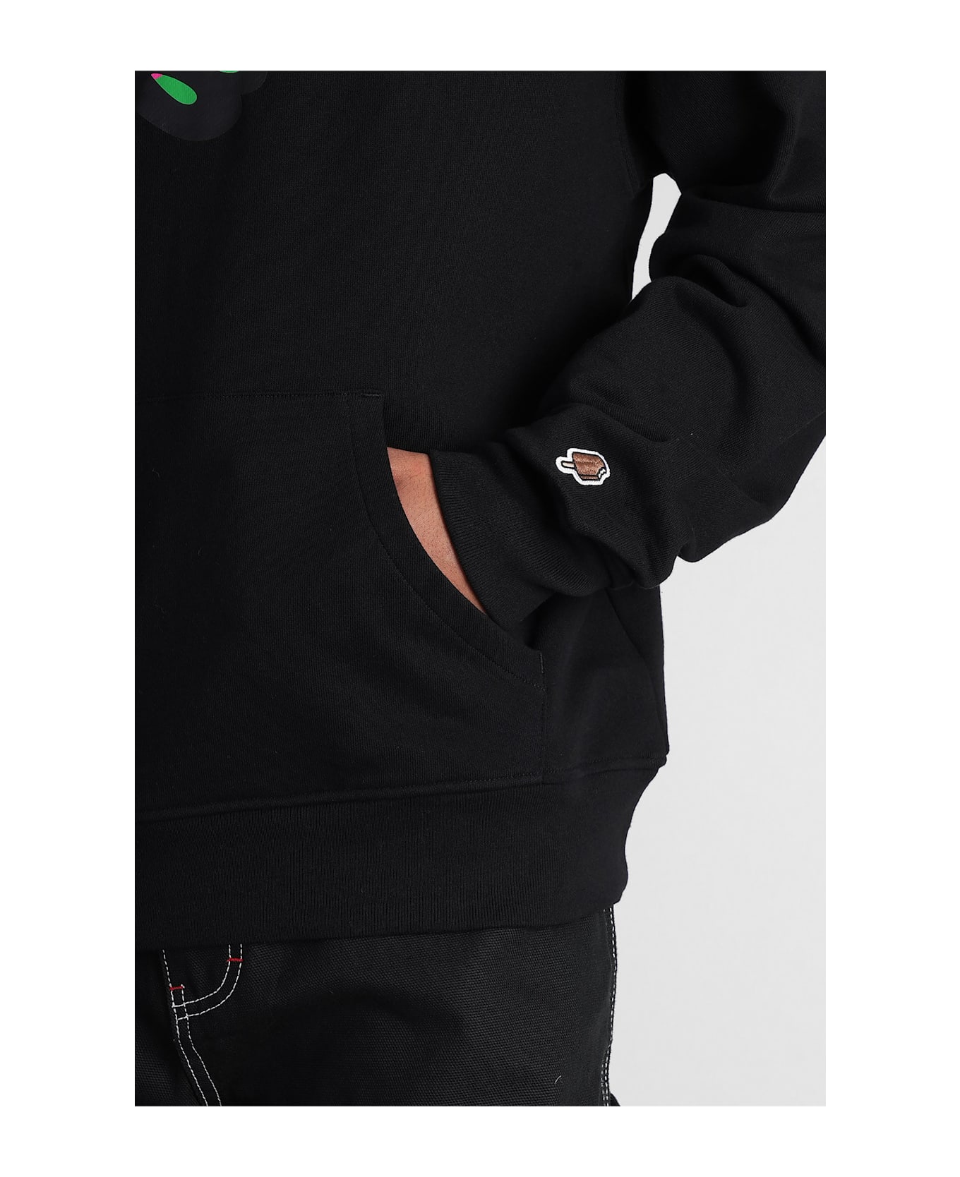 Icecream Sweatshirt In Black Cotton - black