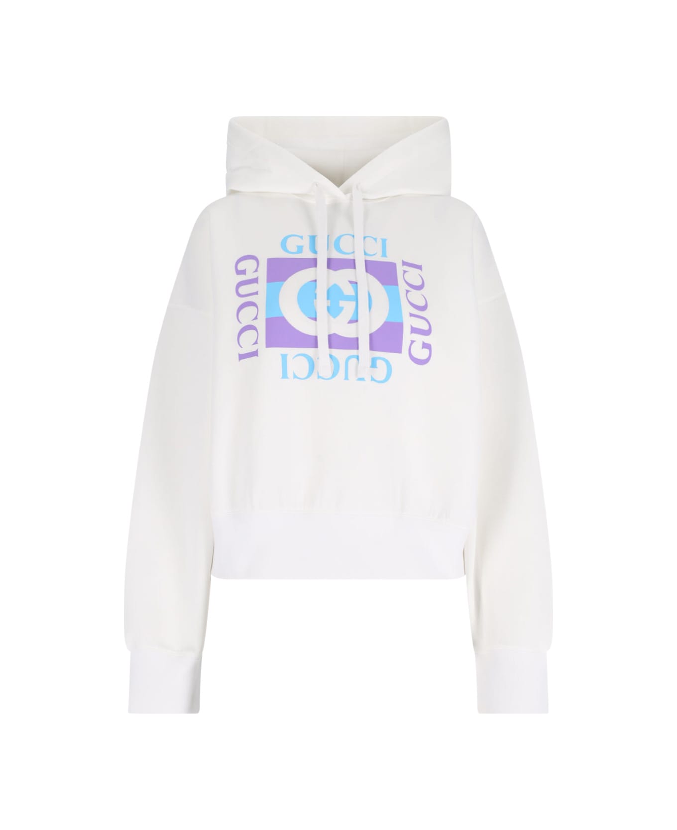 Gucci Logo Hoodie - White