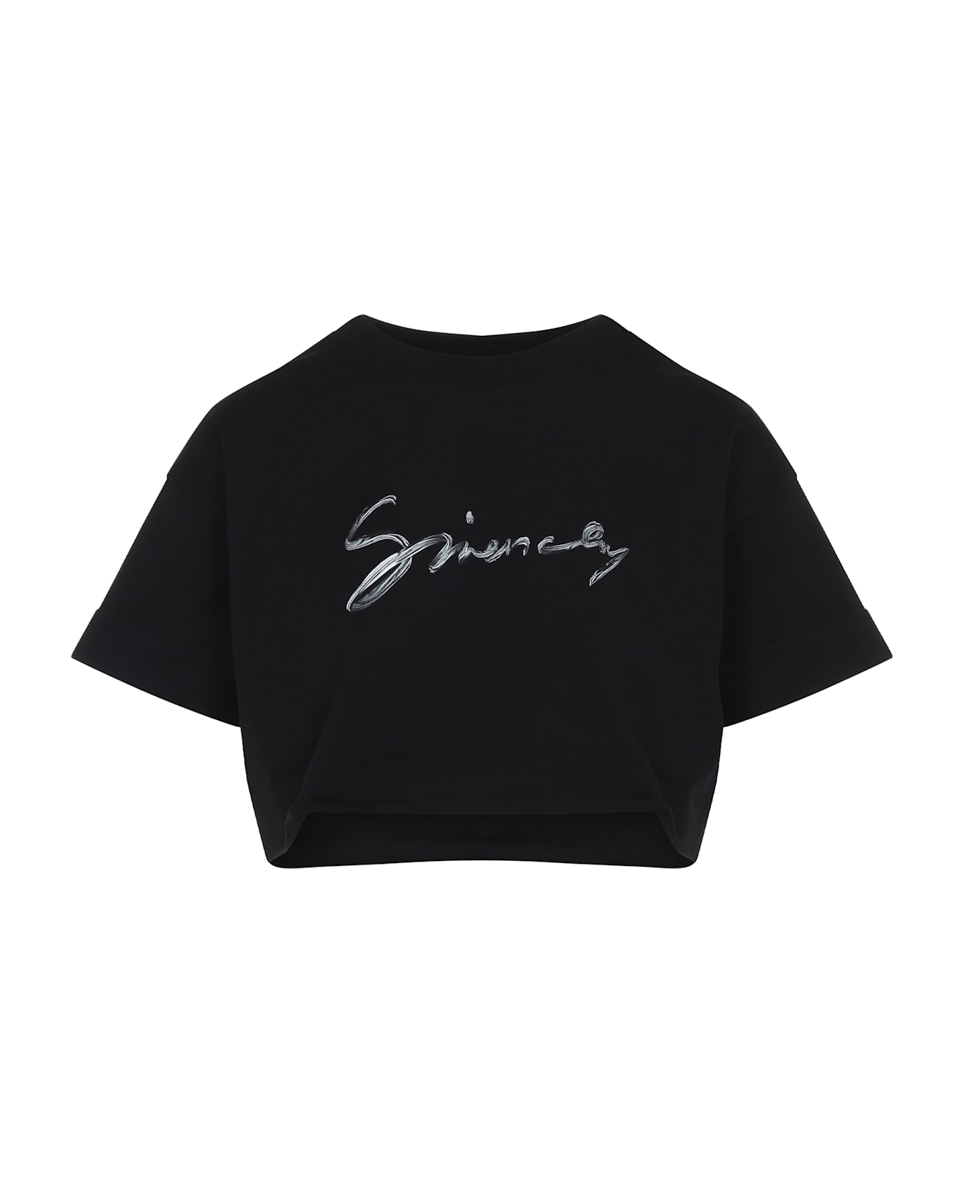 Givenchy 
cropped
 T-shirt - Black