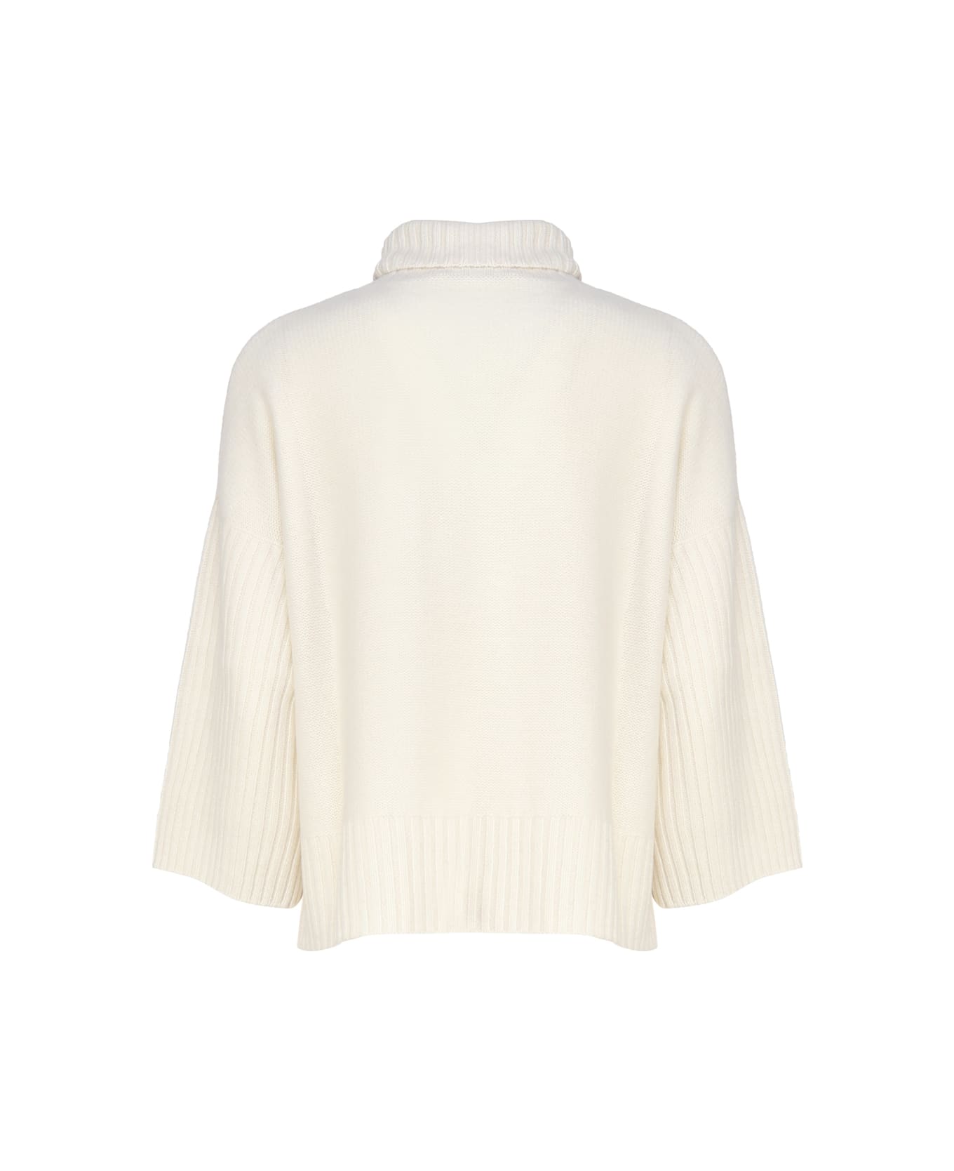 Max Mara Loose Cashmere Sweater - White