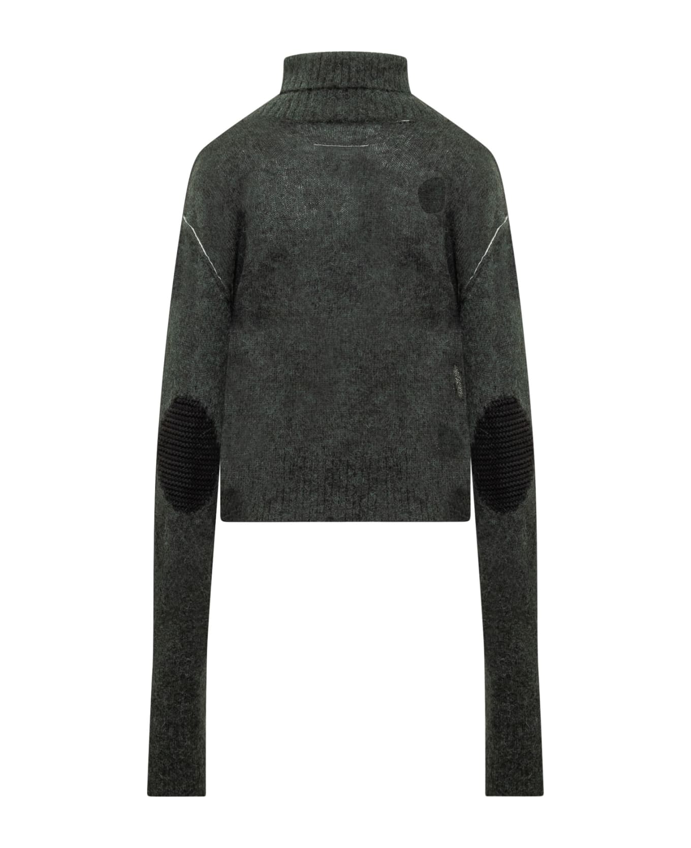 MM6 Maison Margiela Turtleneck Sweater - Green ニットウェア
