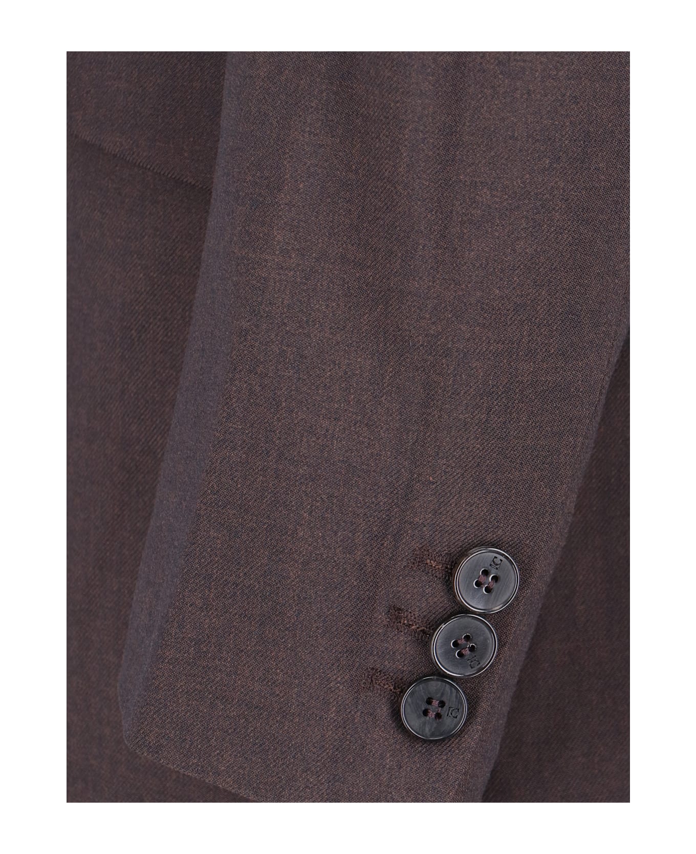 Low Classic Single-breasted Blazer - Brown