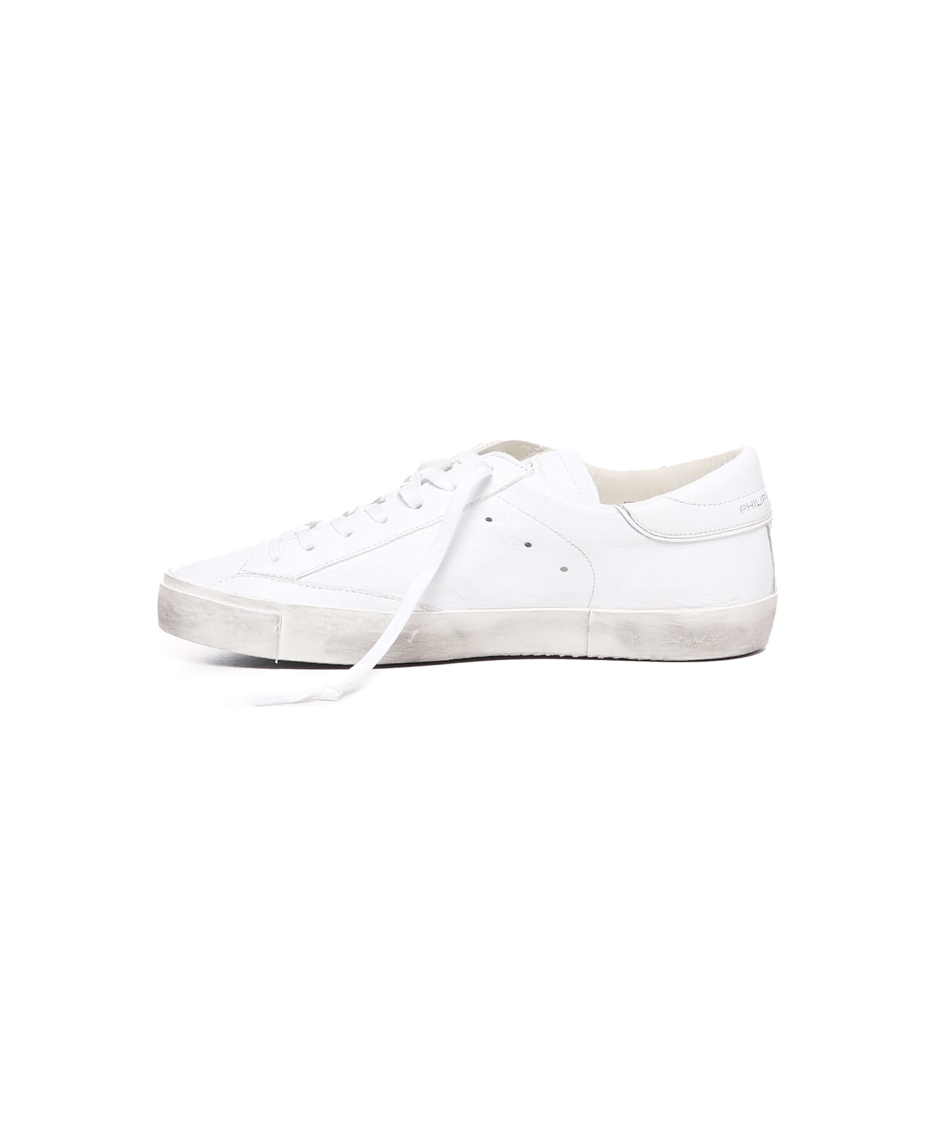 Philippe Model Sneakers With Prsx Lived-in Effect - BASIC_BLANC