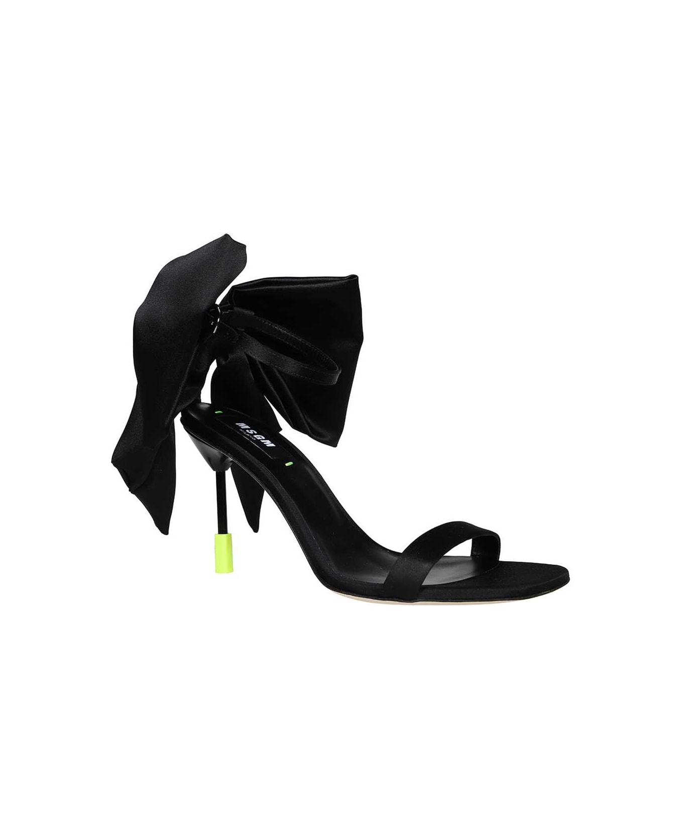 MSGM Bow Detail Sandals - black