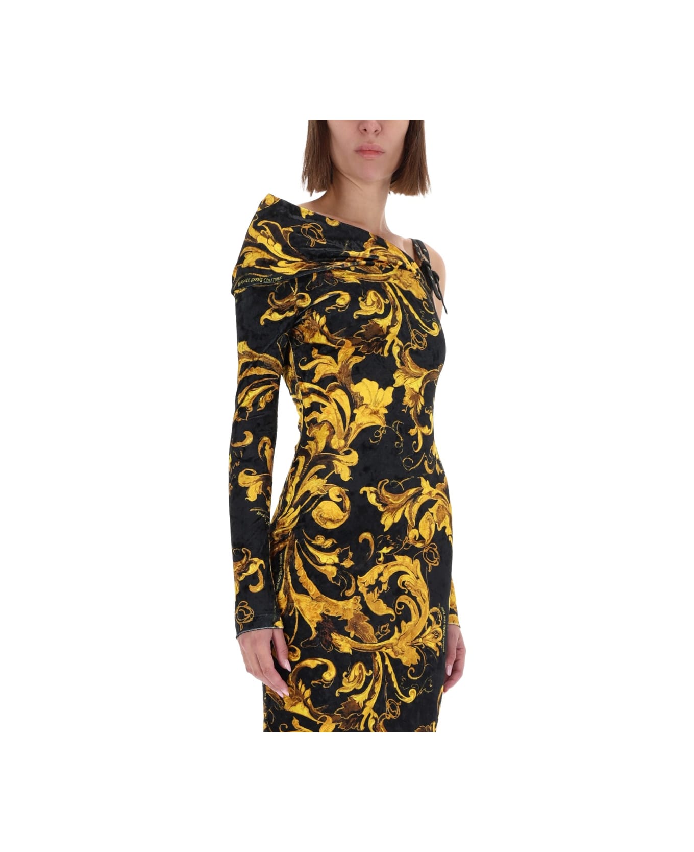 Versace Jeans Couture "porcelain Baroque" Print Dress - MULTICOLOUR