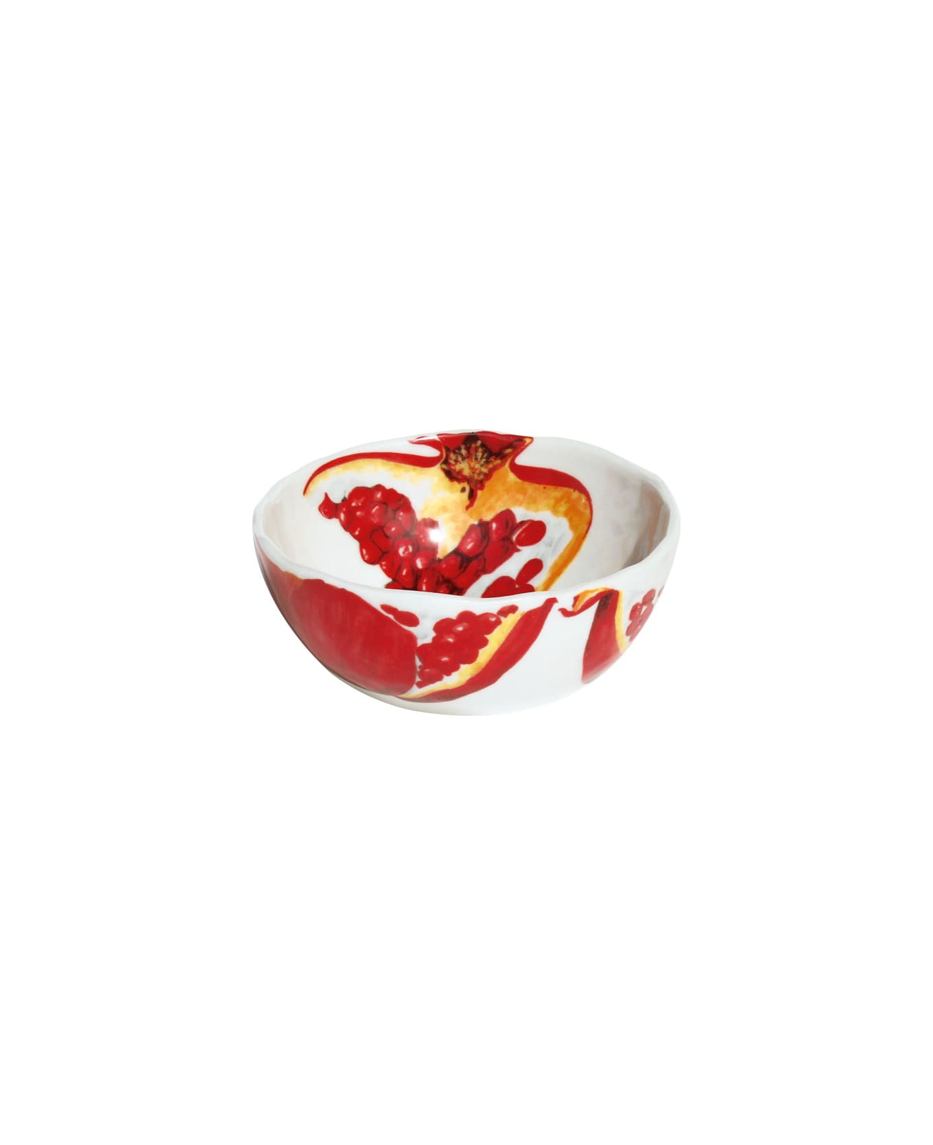 Taitù Set of 4 Small Bowls MELOGRANO - Dieta Mediterranea Fruits Collection - Red