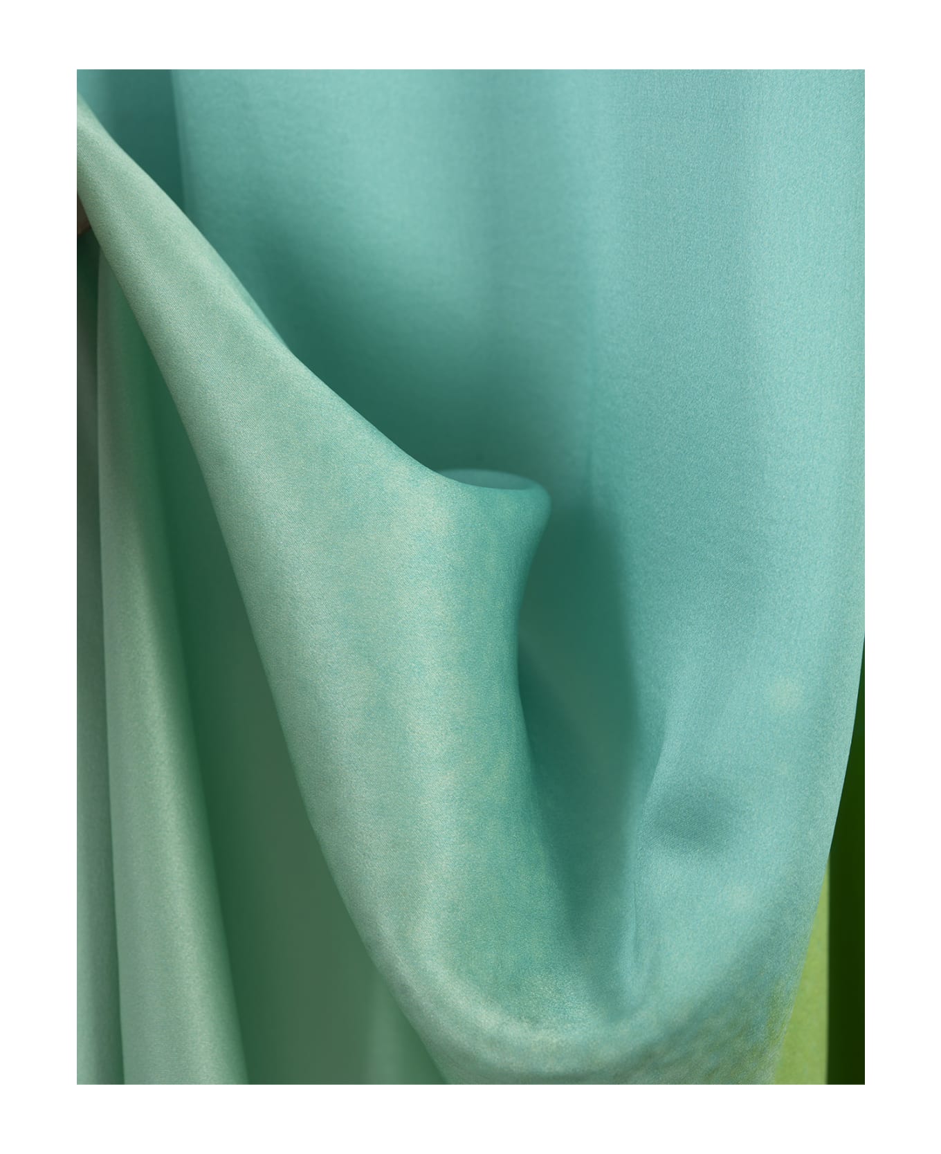 Gianluca Capannolo Shaded Green Long Sleeveless Dress - Green ワンピース＆ドレス