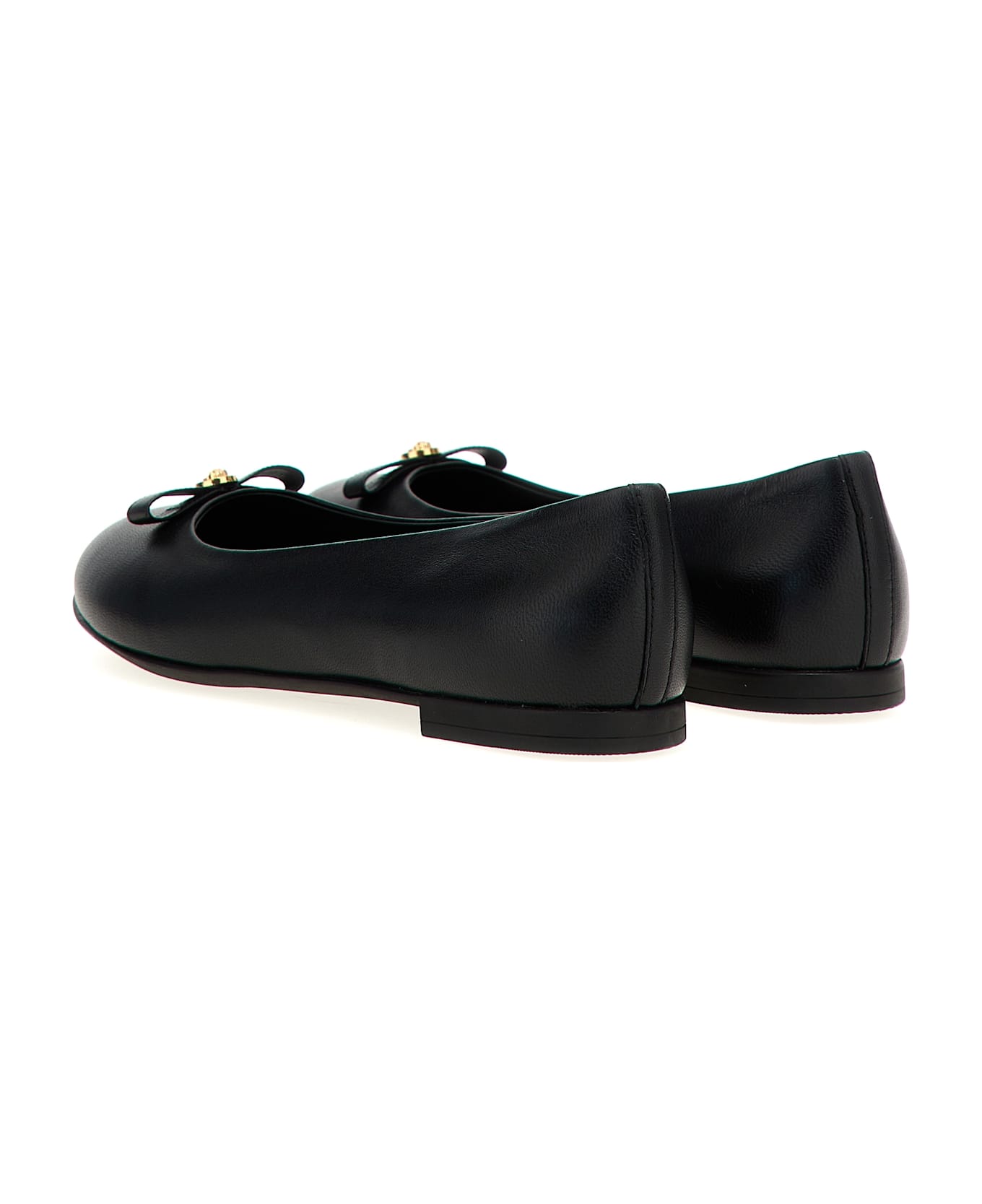 Versace 
gianni Ribbon
 Ballet Flats - Black  