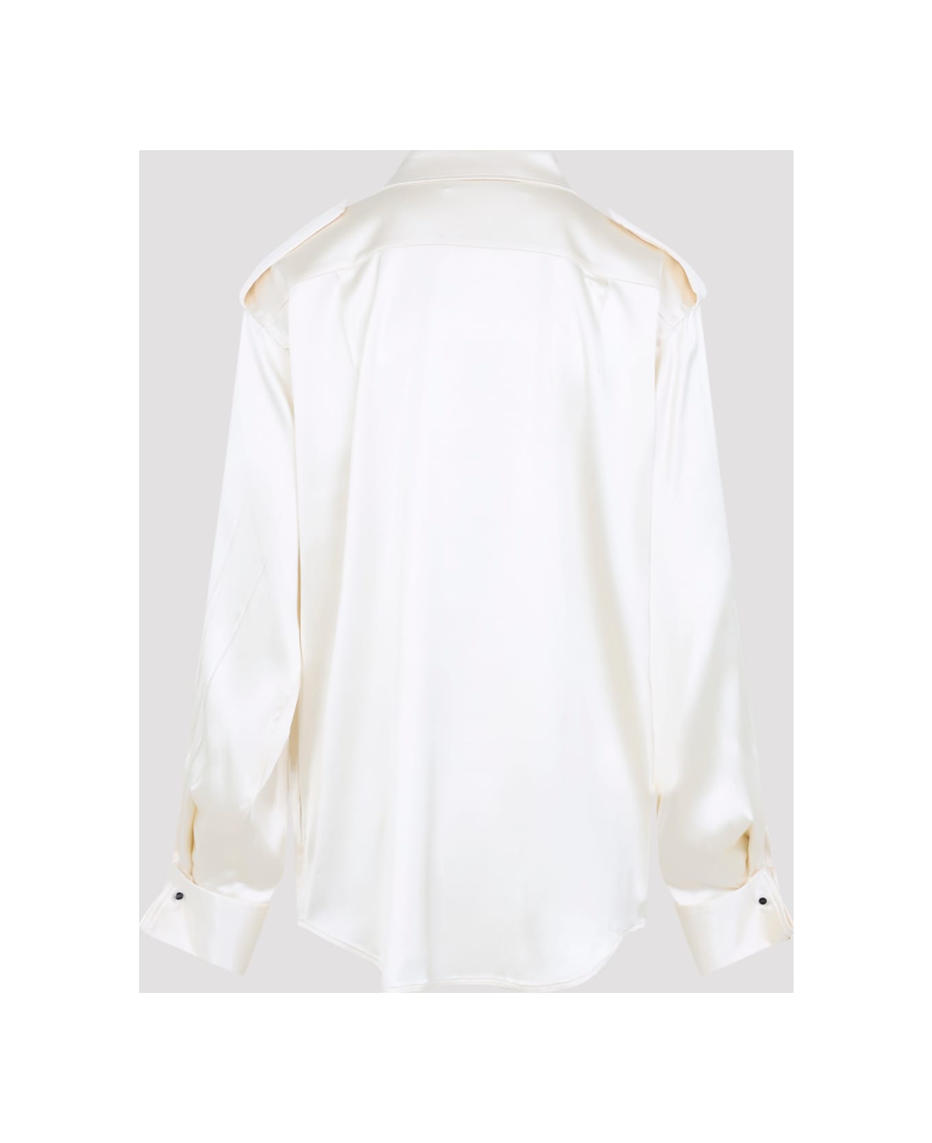 Phoebe Philo Liquid Utility Shirt - Cr Cream