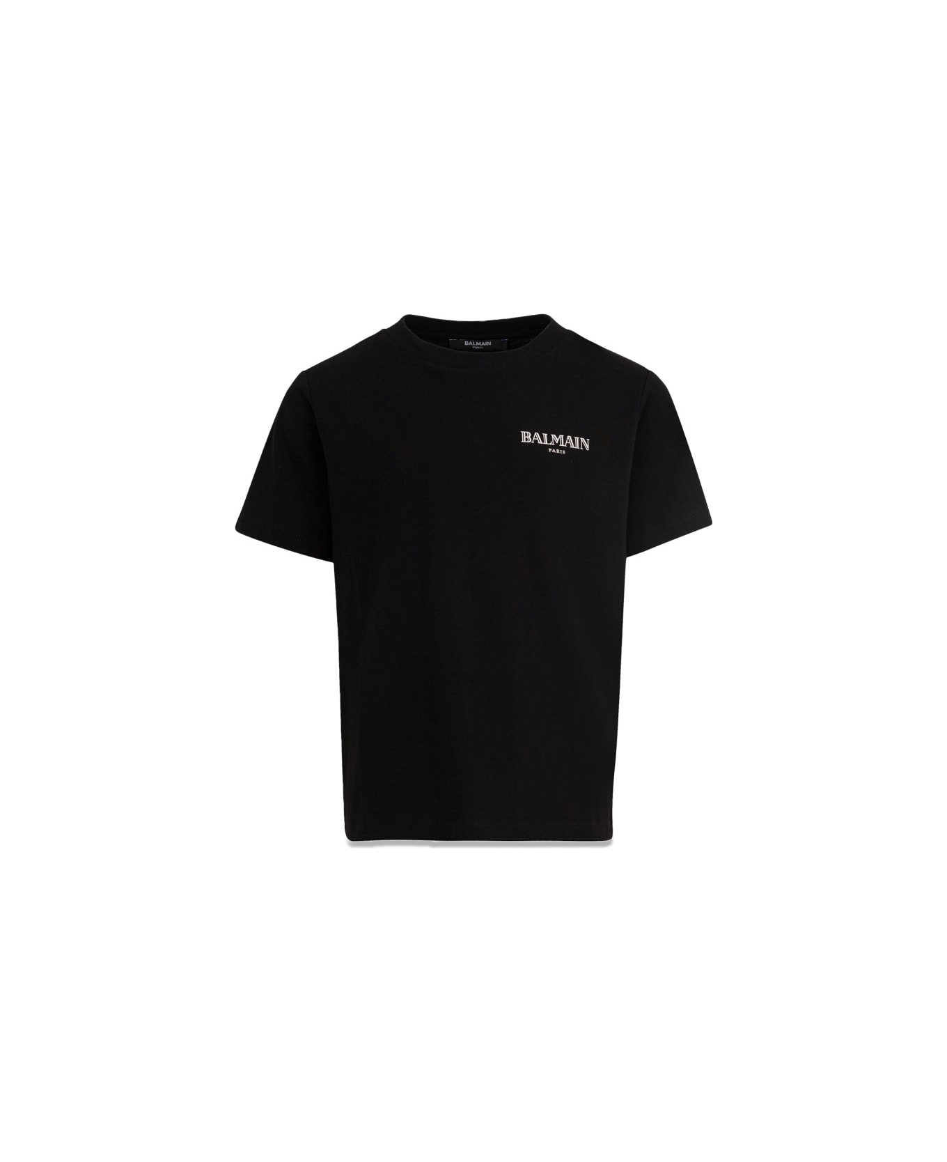 Balmain T-shirt With Logo - BLACK