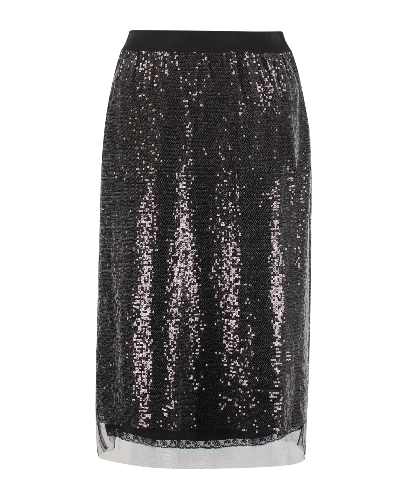 Prada Sequin Skirt - black スカート
