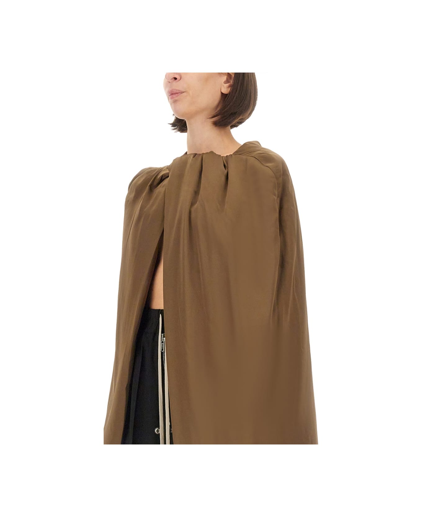 Rick Owens Upholstered Hood - BROWN