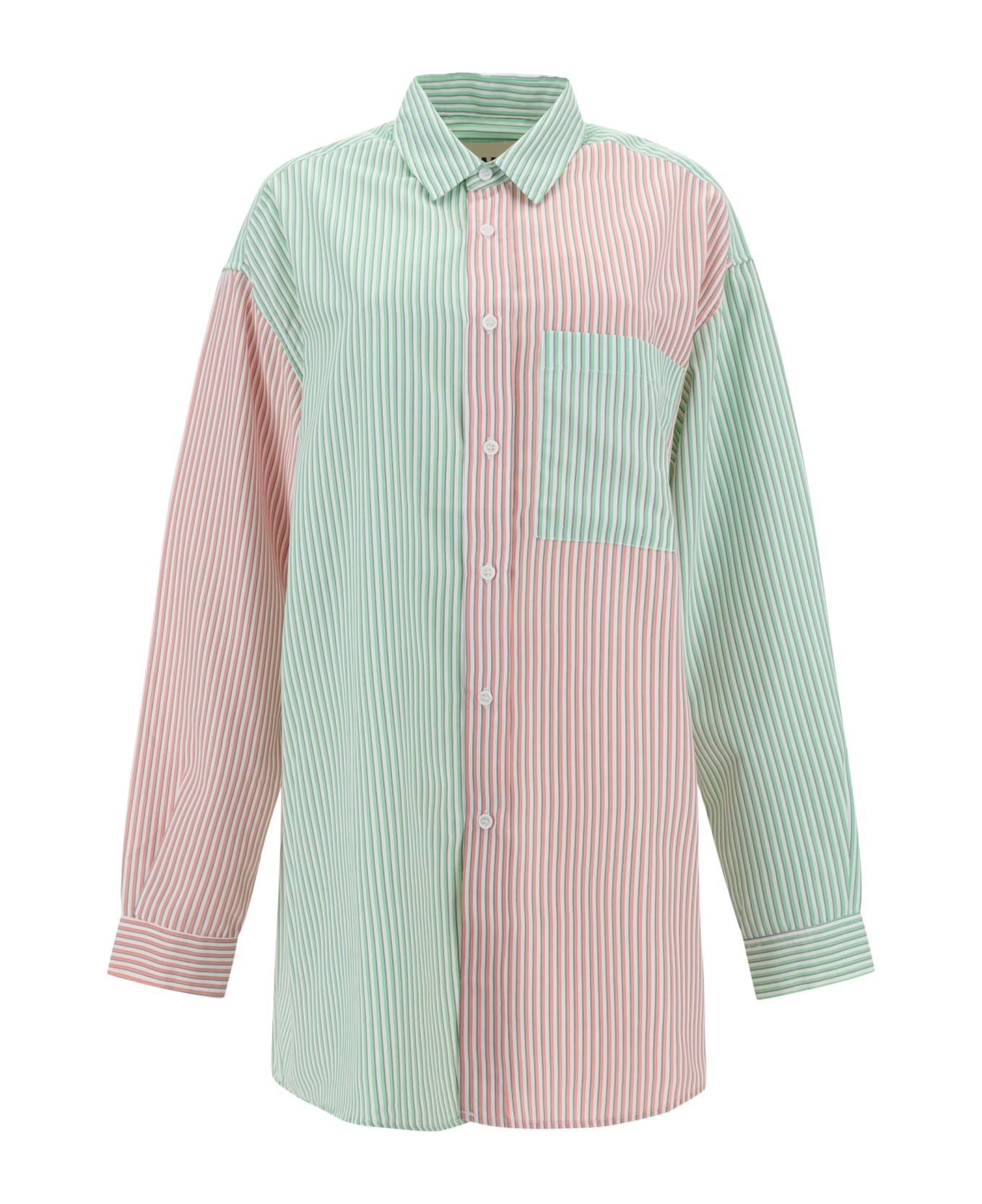 BLANCA Benny Shirt - Lime/pink