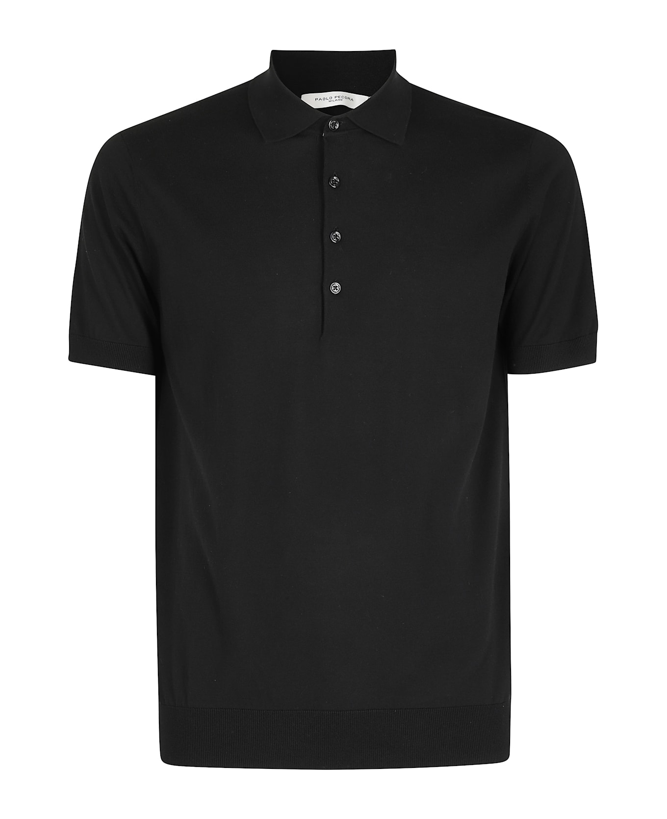 Paolo Pecora Maglia A Polo - Nero
