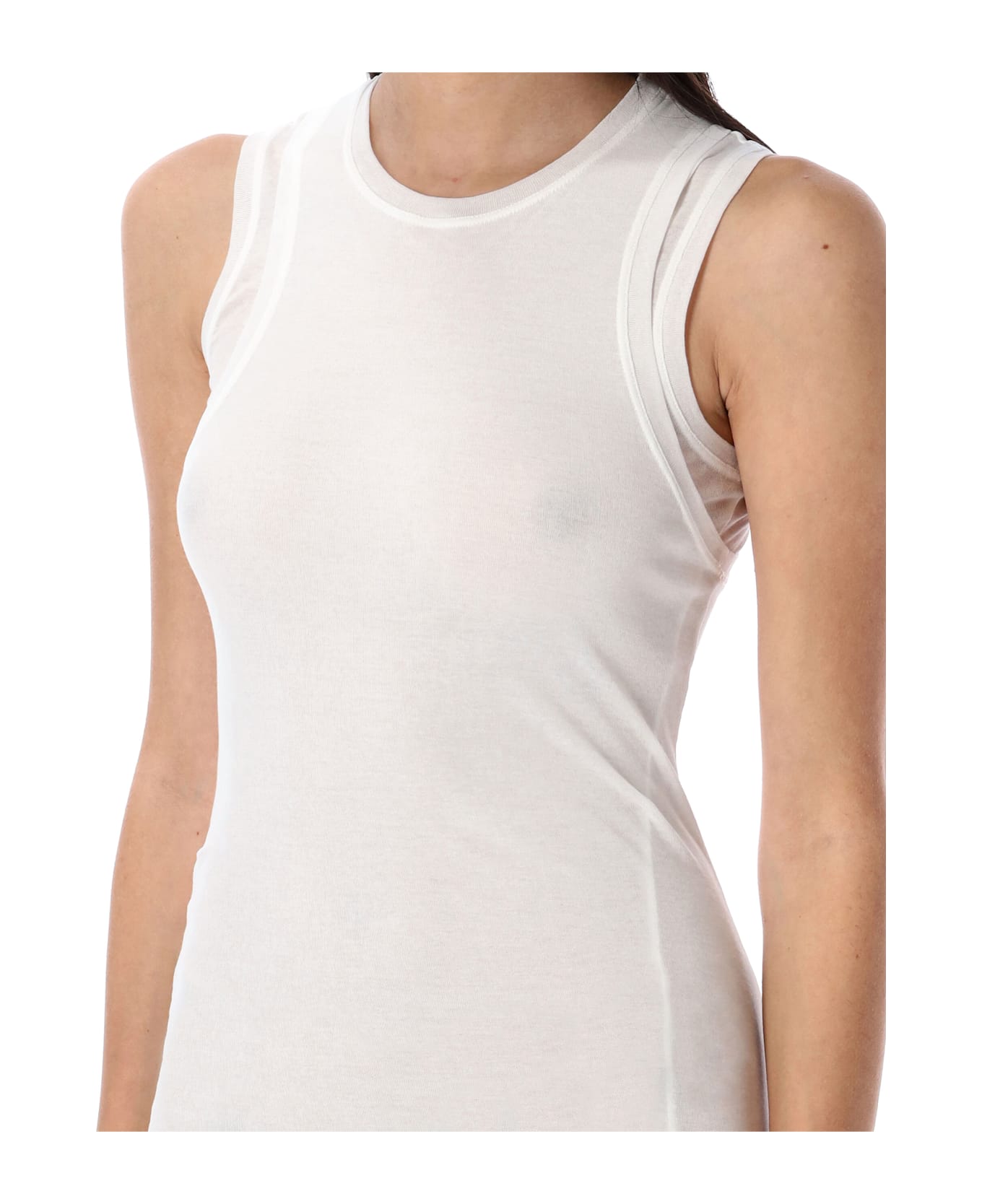 Jil Sander Sleeveless Midi Dress - WHITE