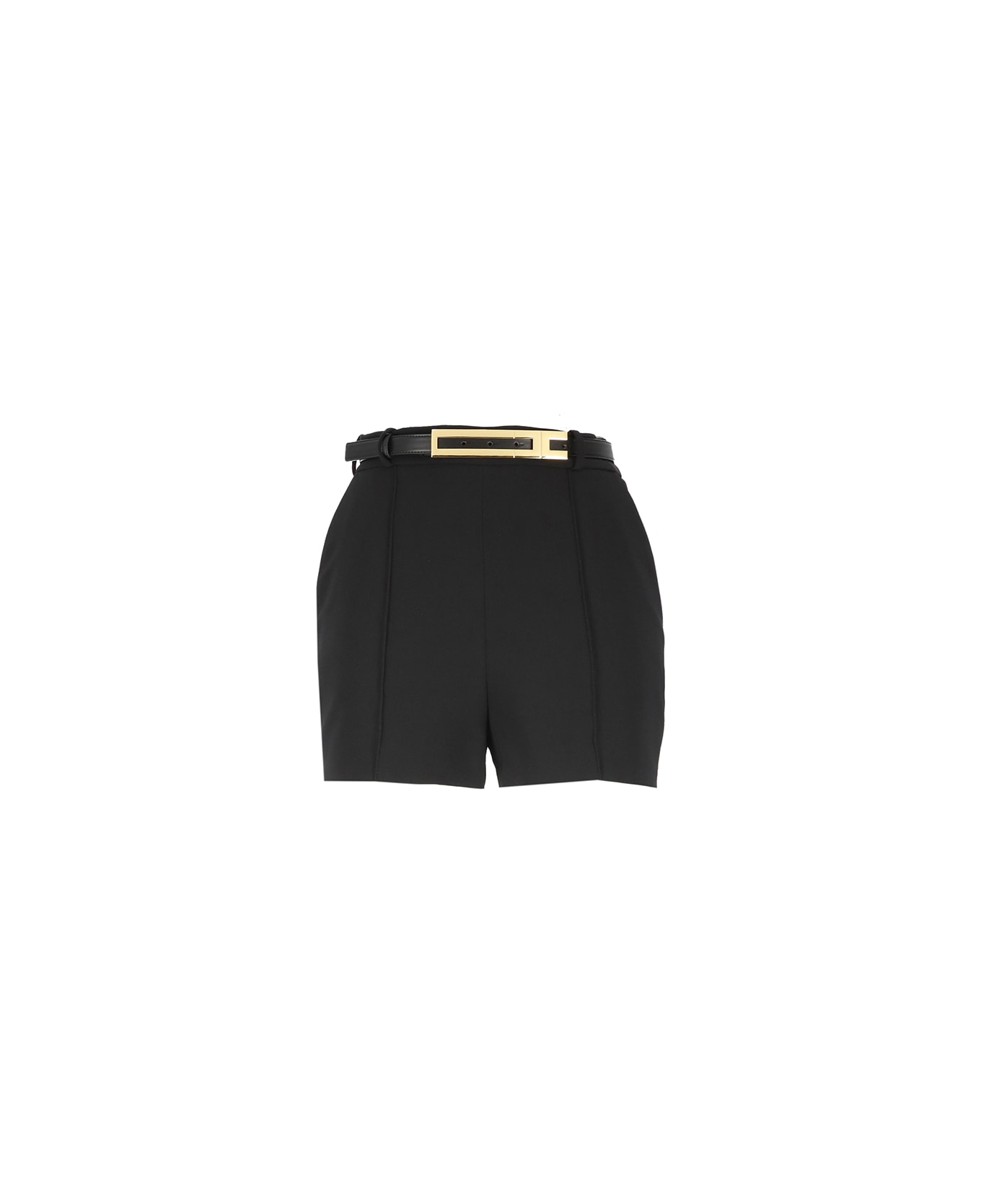Elisabetta Franchi Crepe Shorts - Black ショートパンツ
