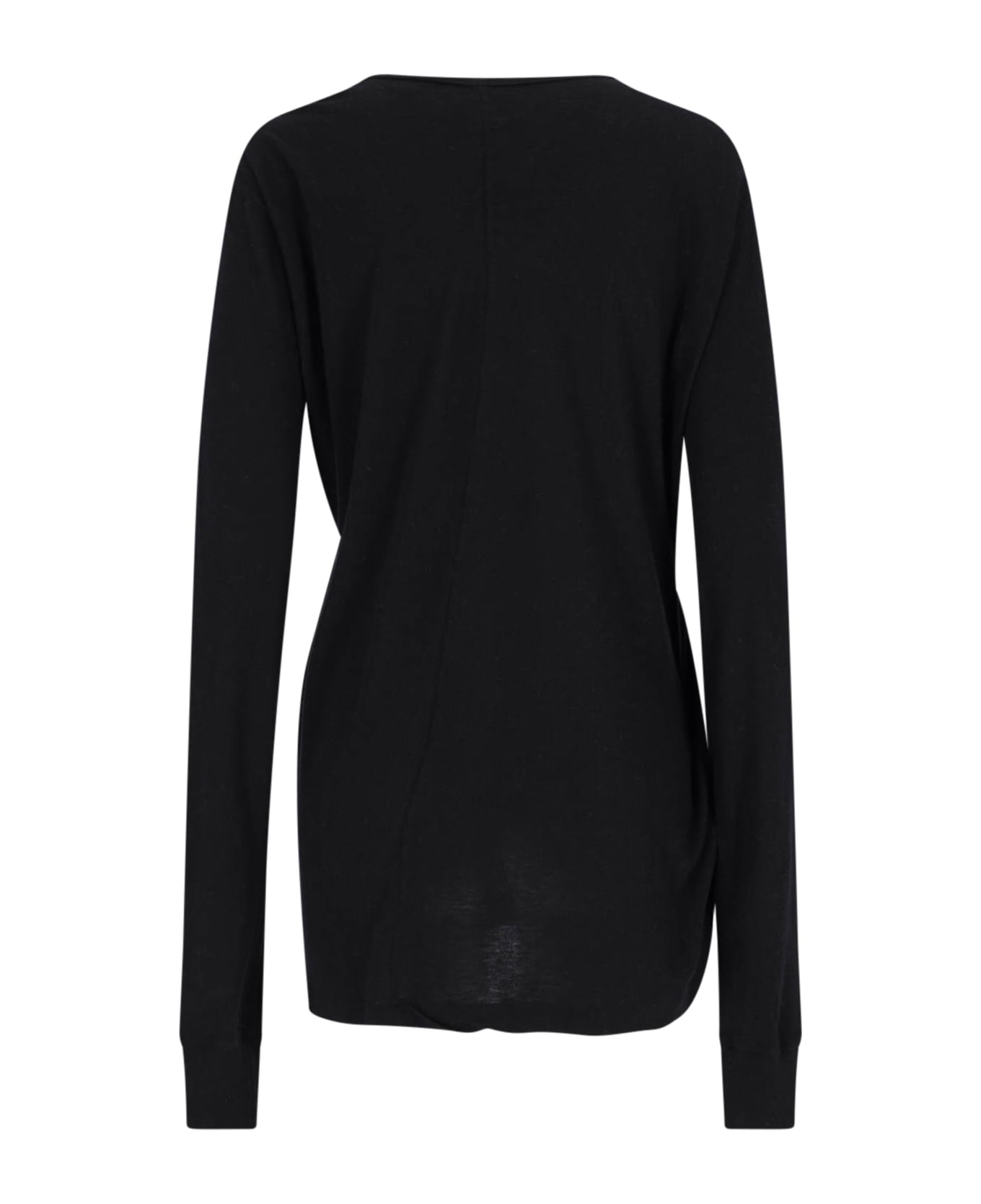 Rick Owens Asymmetrical T-shirt - Black  