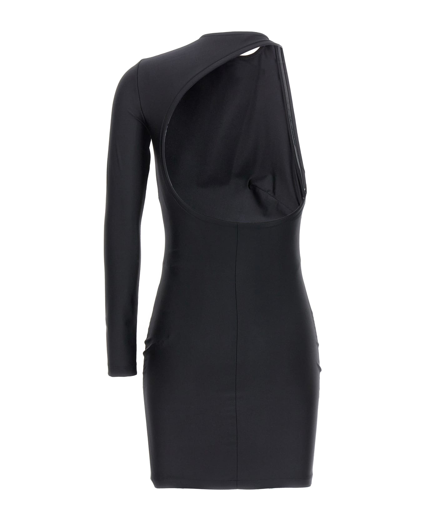 Balenciaga Stretch Nylon Mini Dress - Black