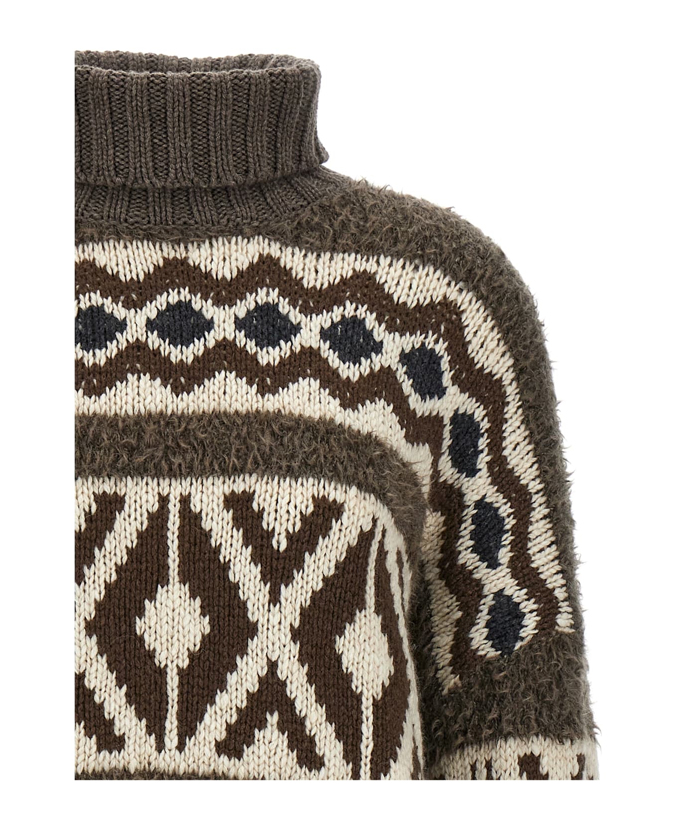 Brunello Cucinelli Jacquard Sweater - Multicolor