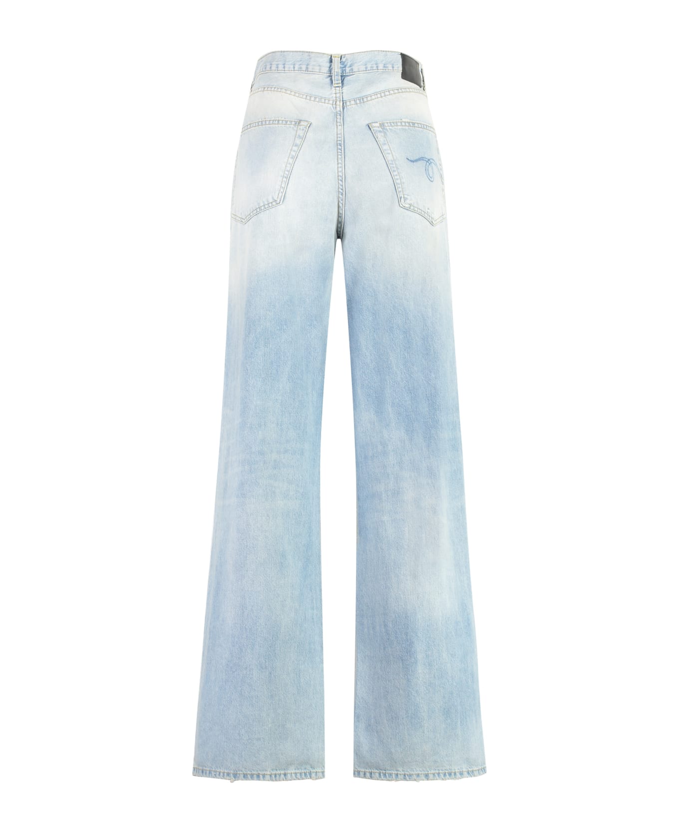 R13 Damon Wide-leg Jeans - Blu