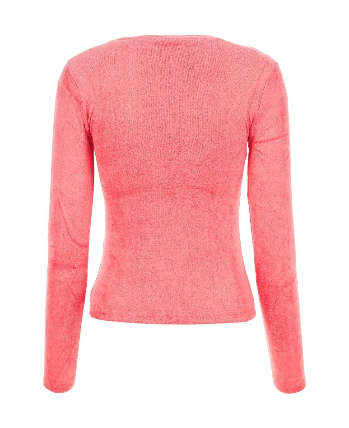 Baserange Pink Terry Fabric T-shirt - ZUIPINK Tシャツ